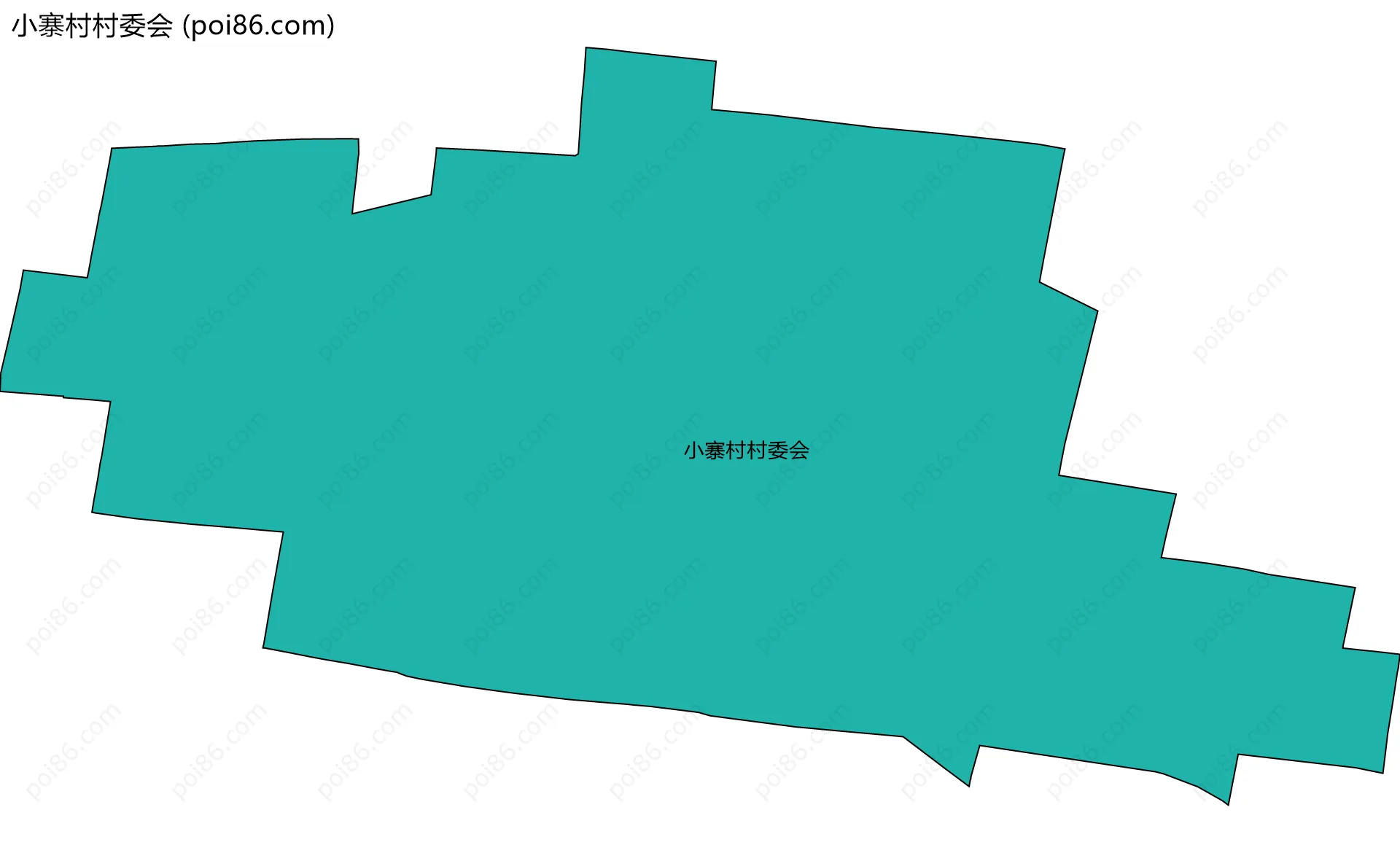小寨村村委会边界地图