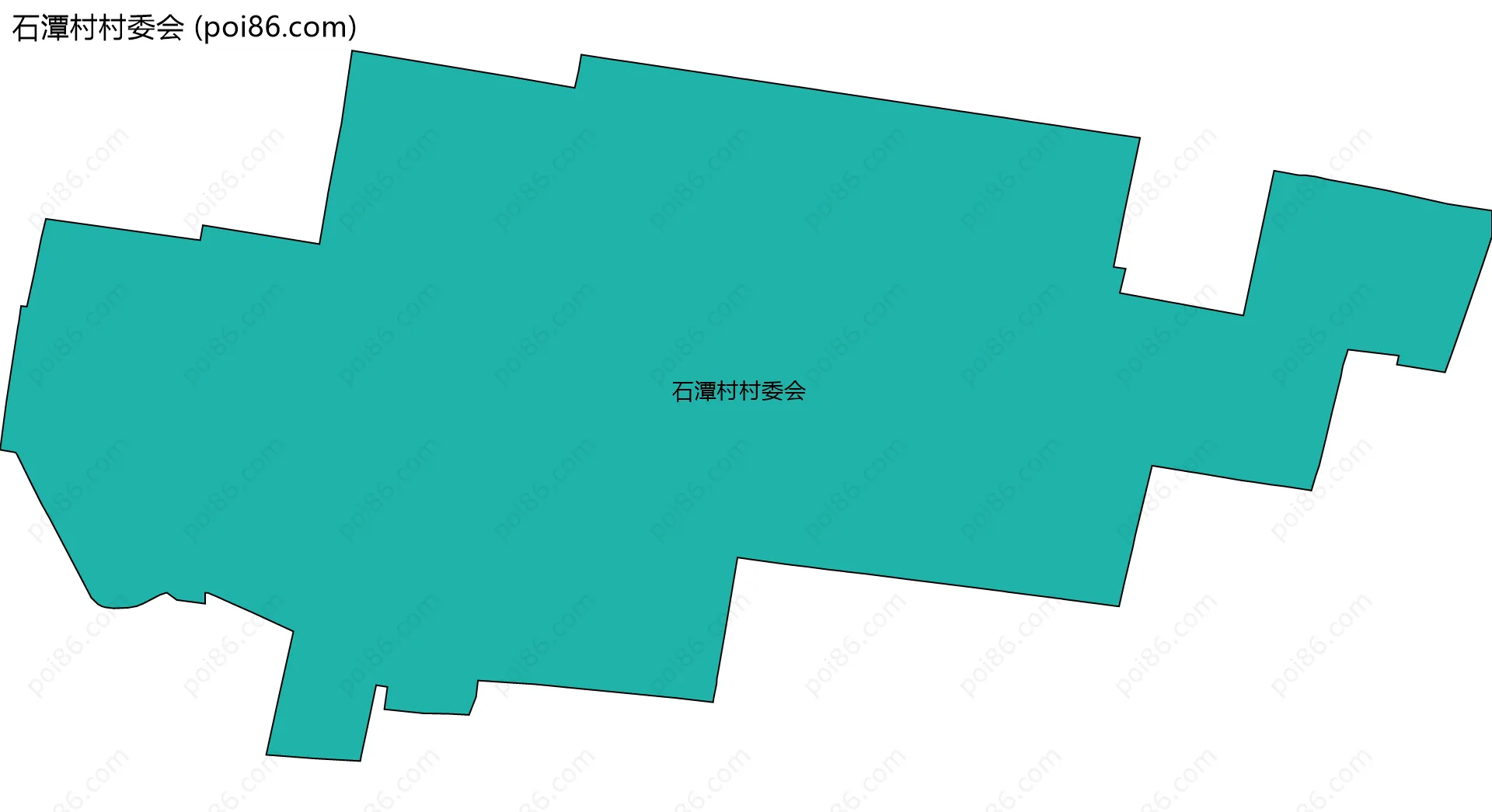 石潭村村委会边界地图