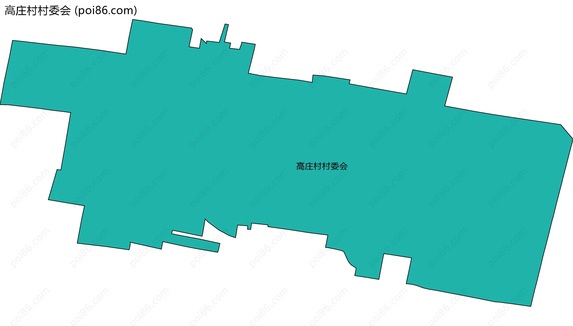 高庄村村委会边界地图
