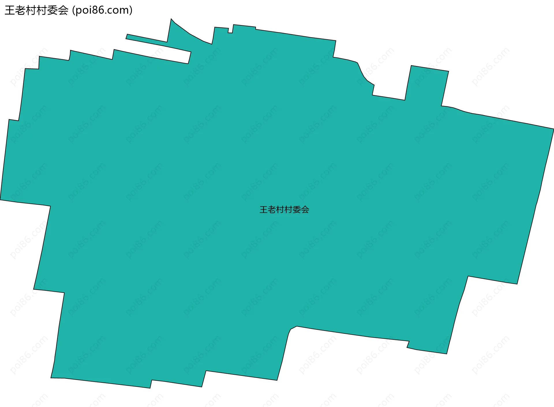 王老村村委会边界地图