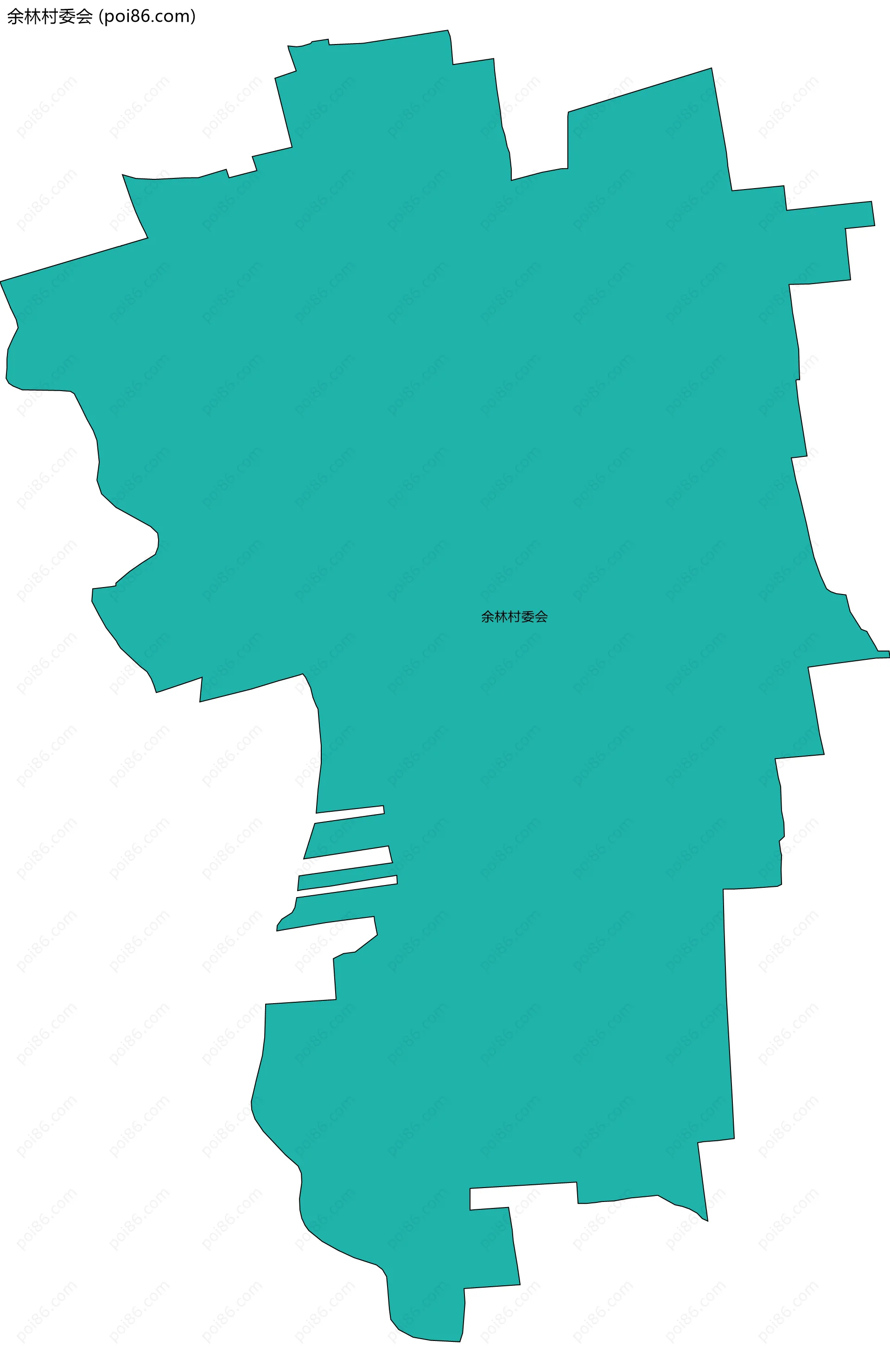 余林村委会边界地图