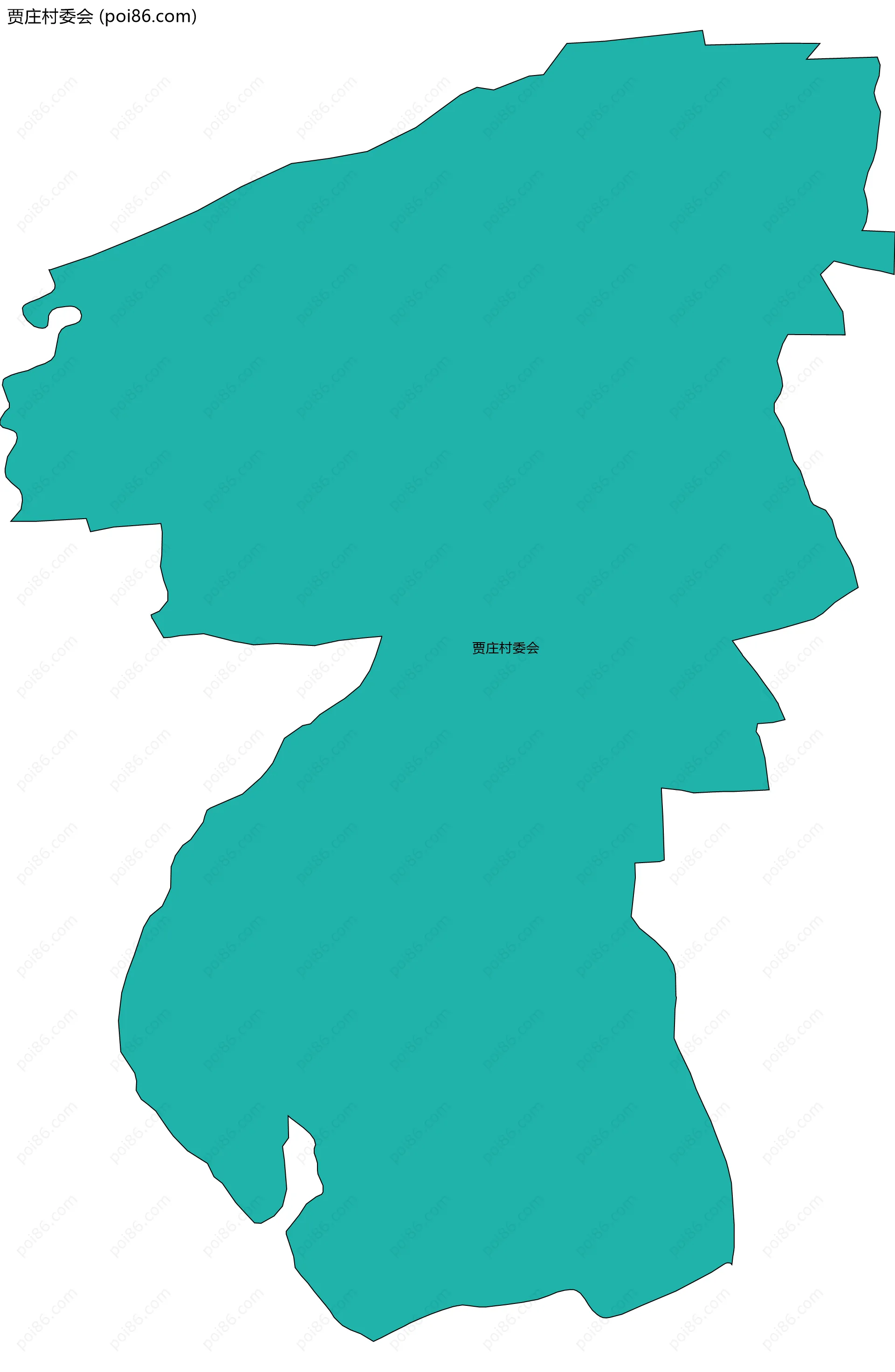 贾庄村委会边界地图