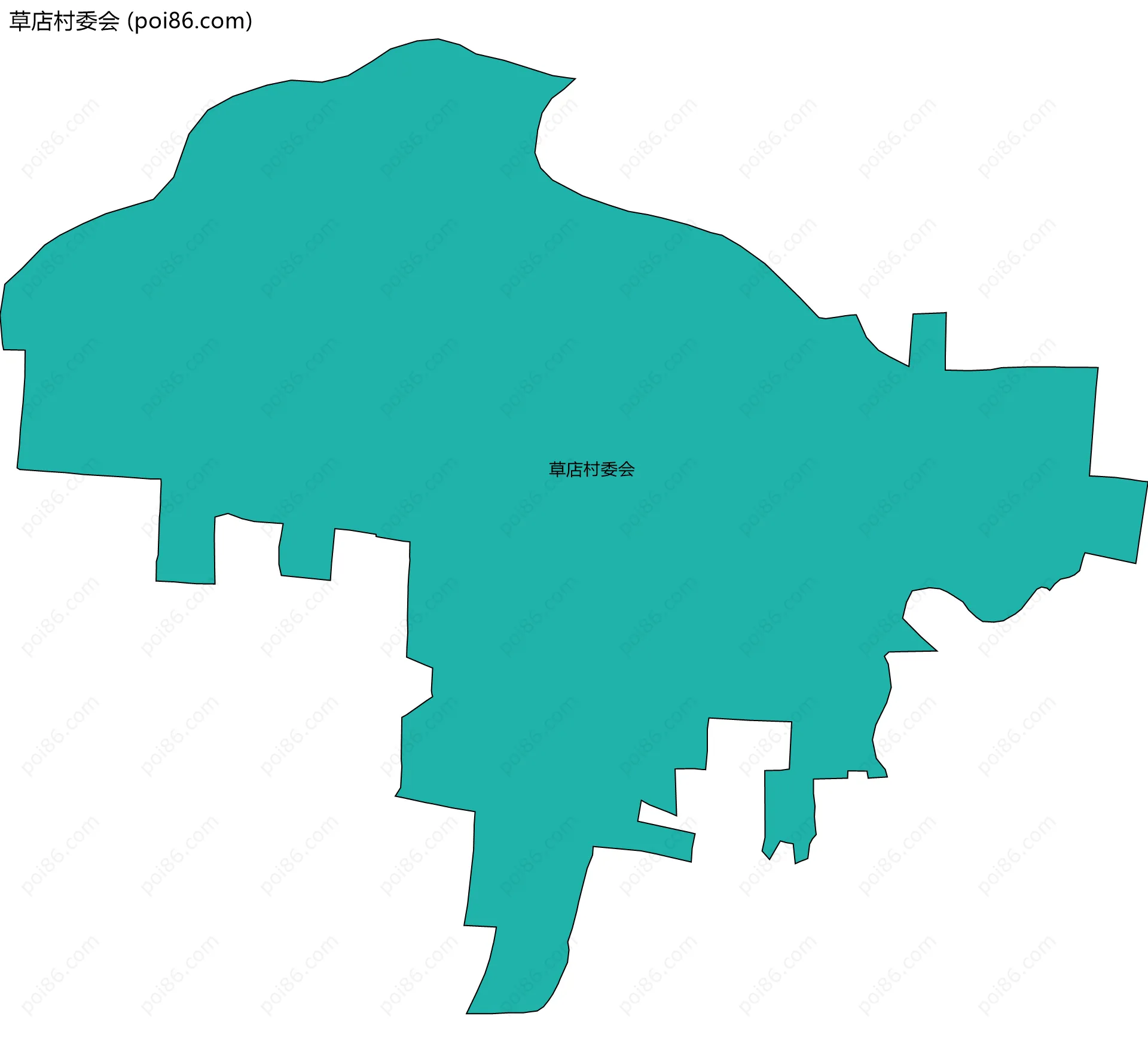 草店村委会边界地图
