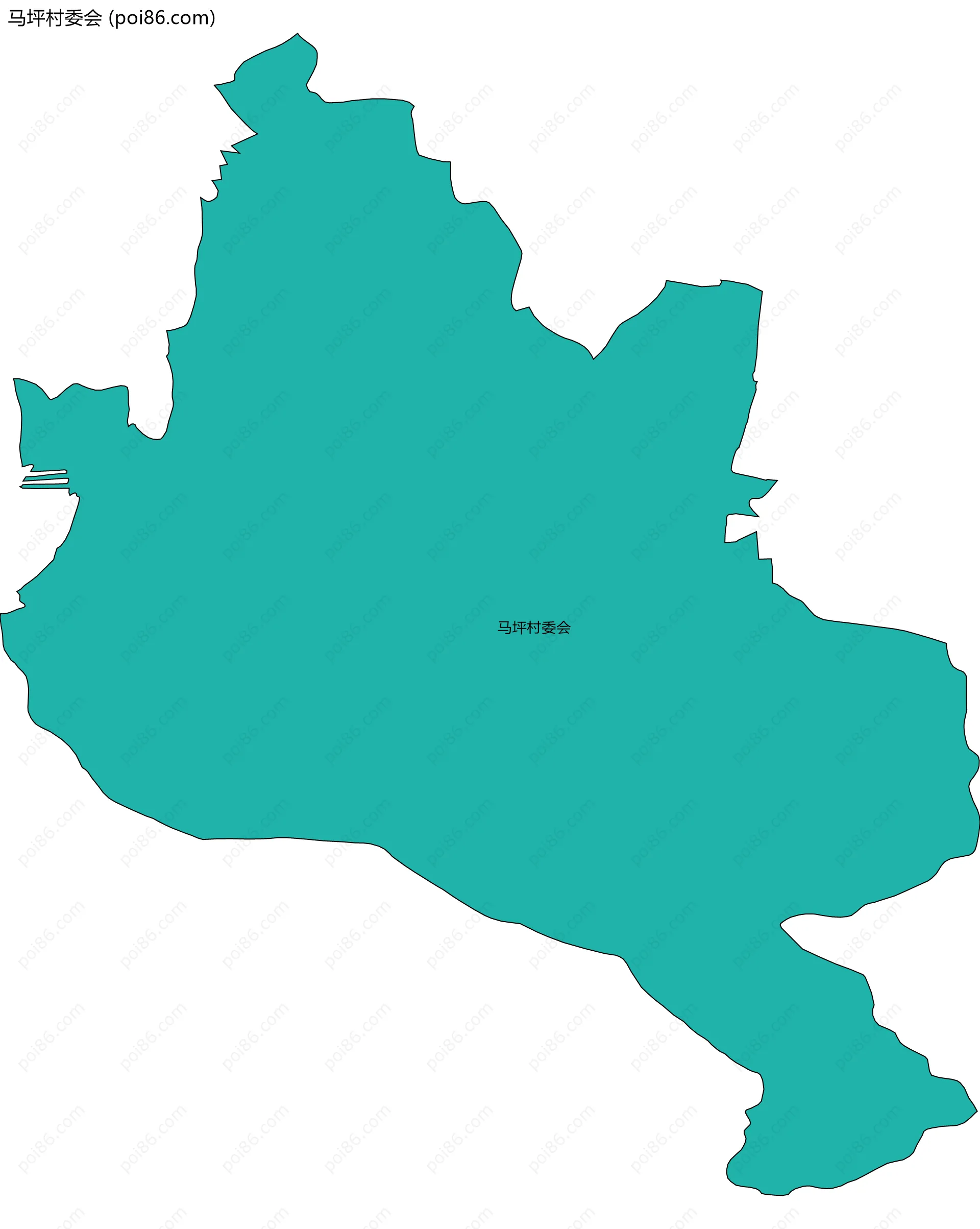 马坪村委会边界地图