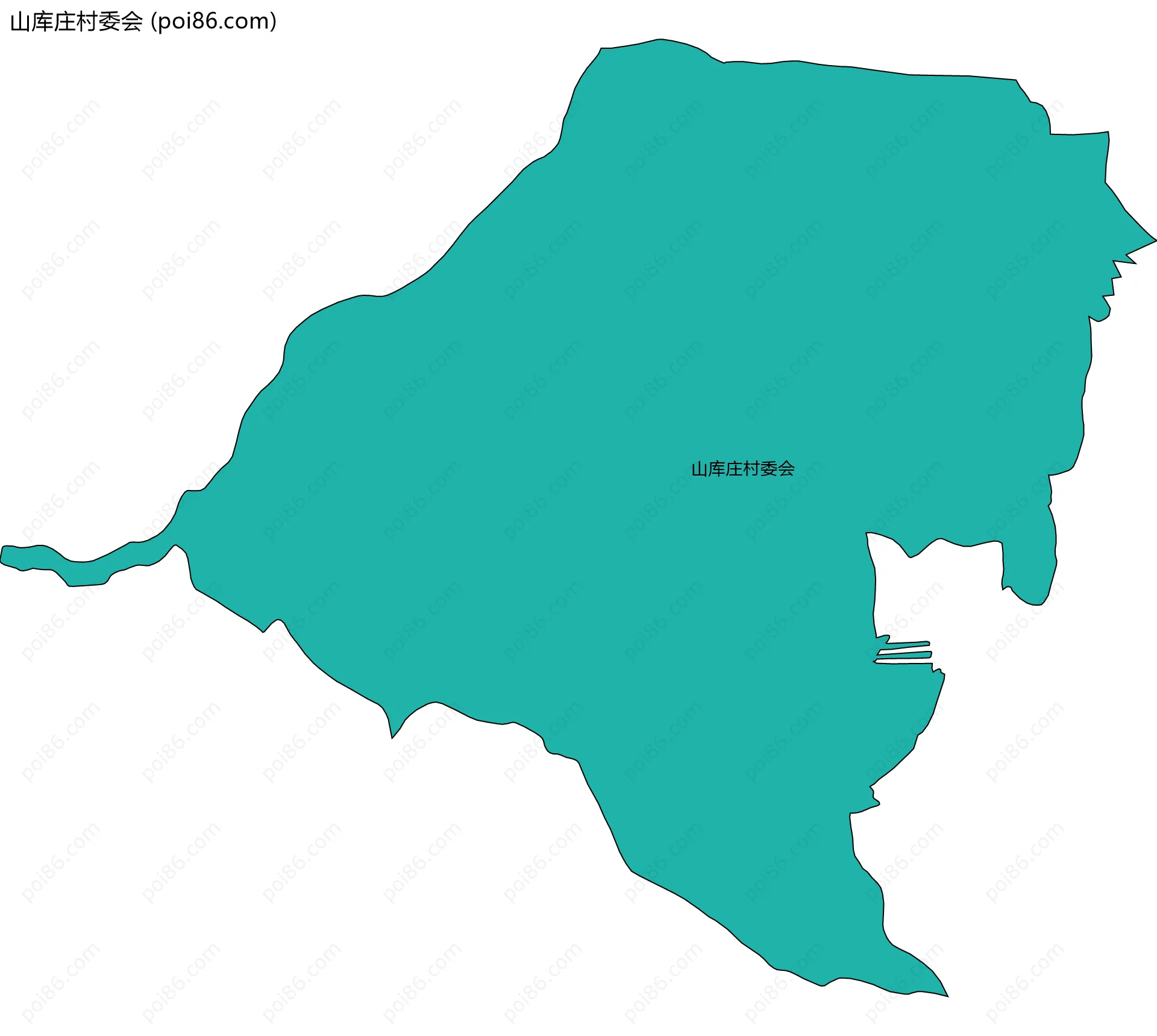 山库庄村委会边界地图