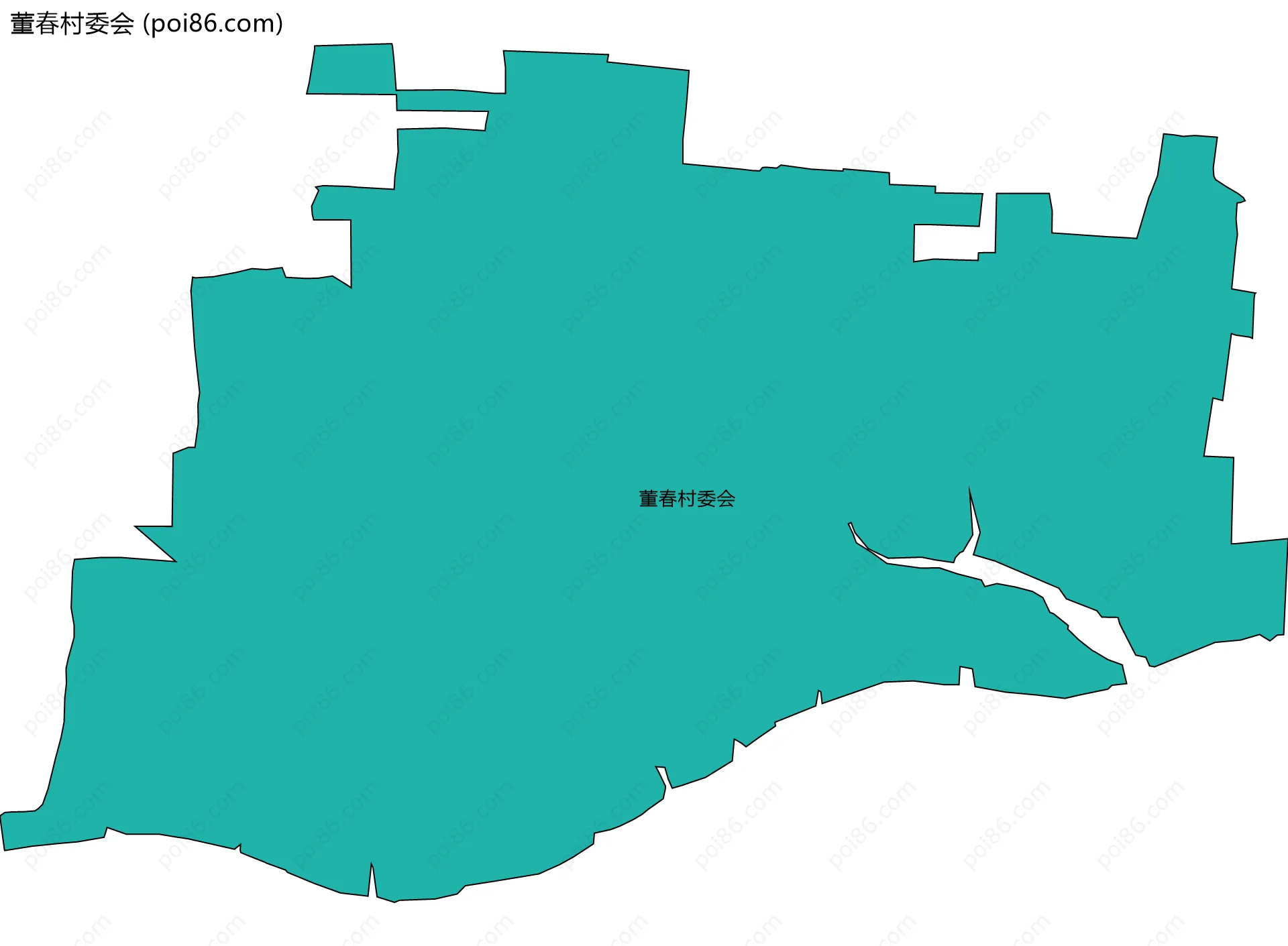 董春村委会边界地图