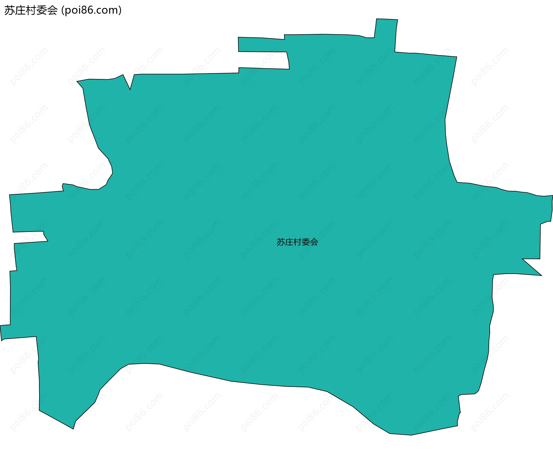 苏庄村委会边界地图
