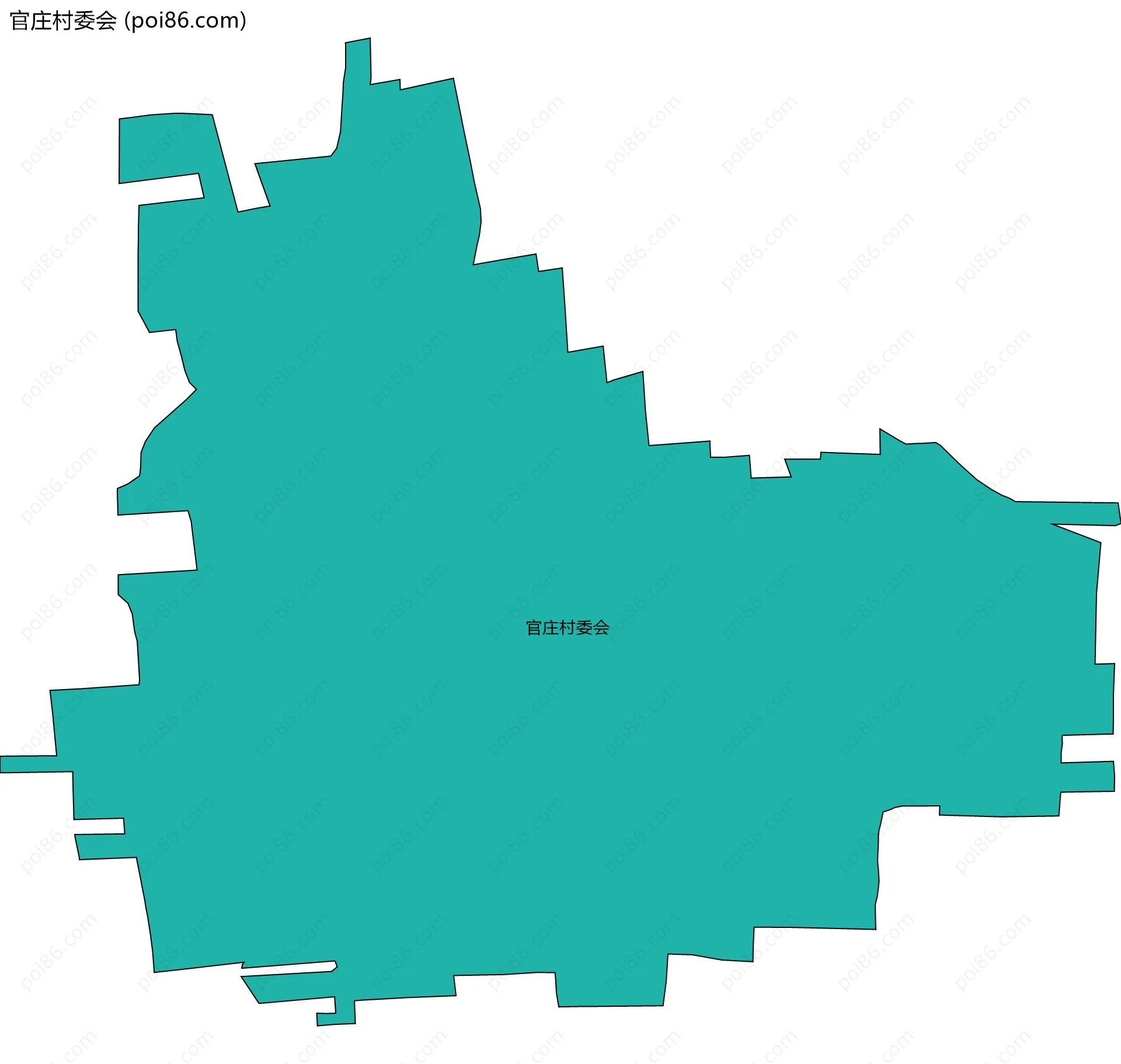 官庄村委会边界地图