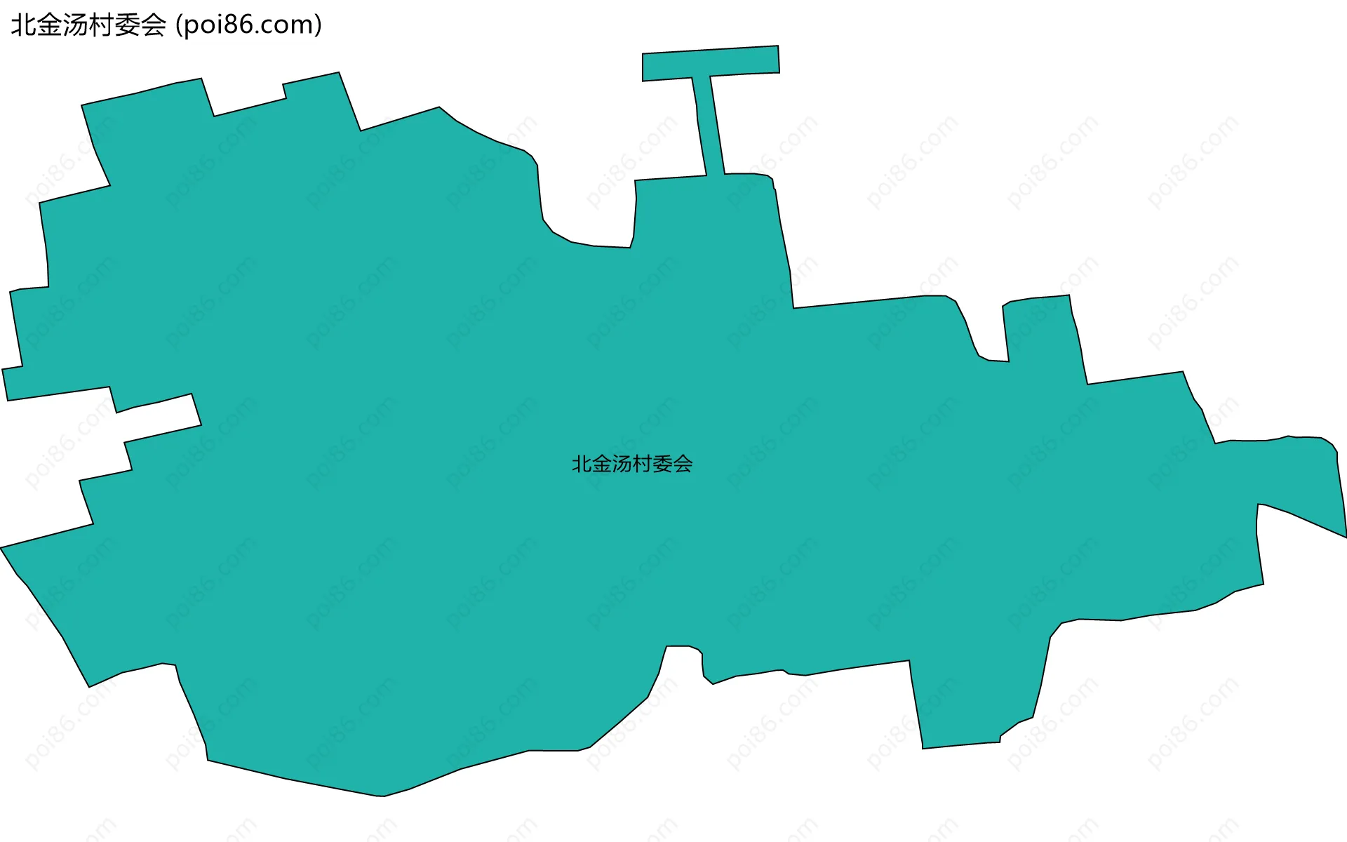 北金汤村委会边界地图