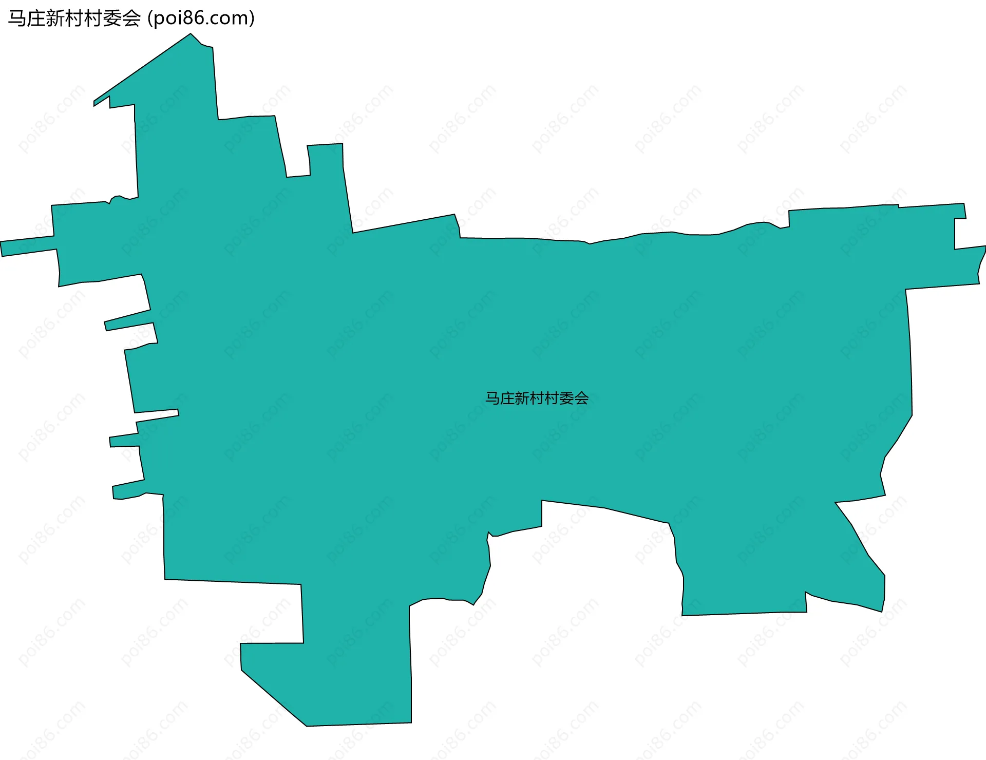 马庄新村村委会边界地图
