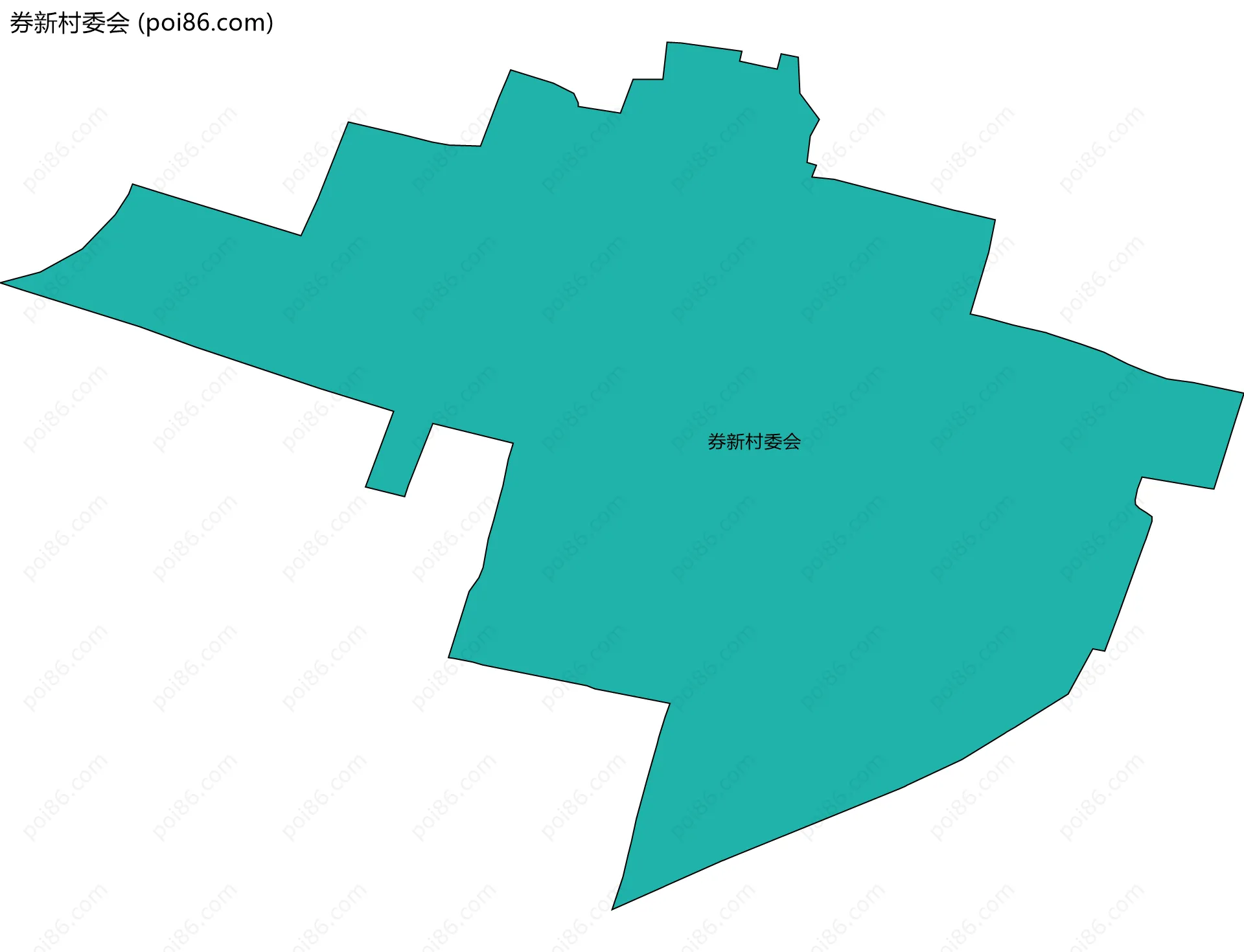 券新村委会边界地图
