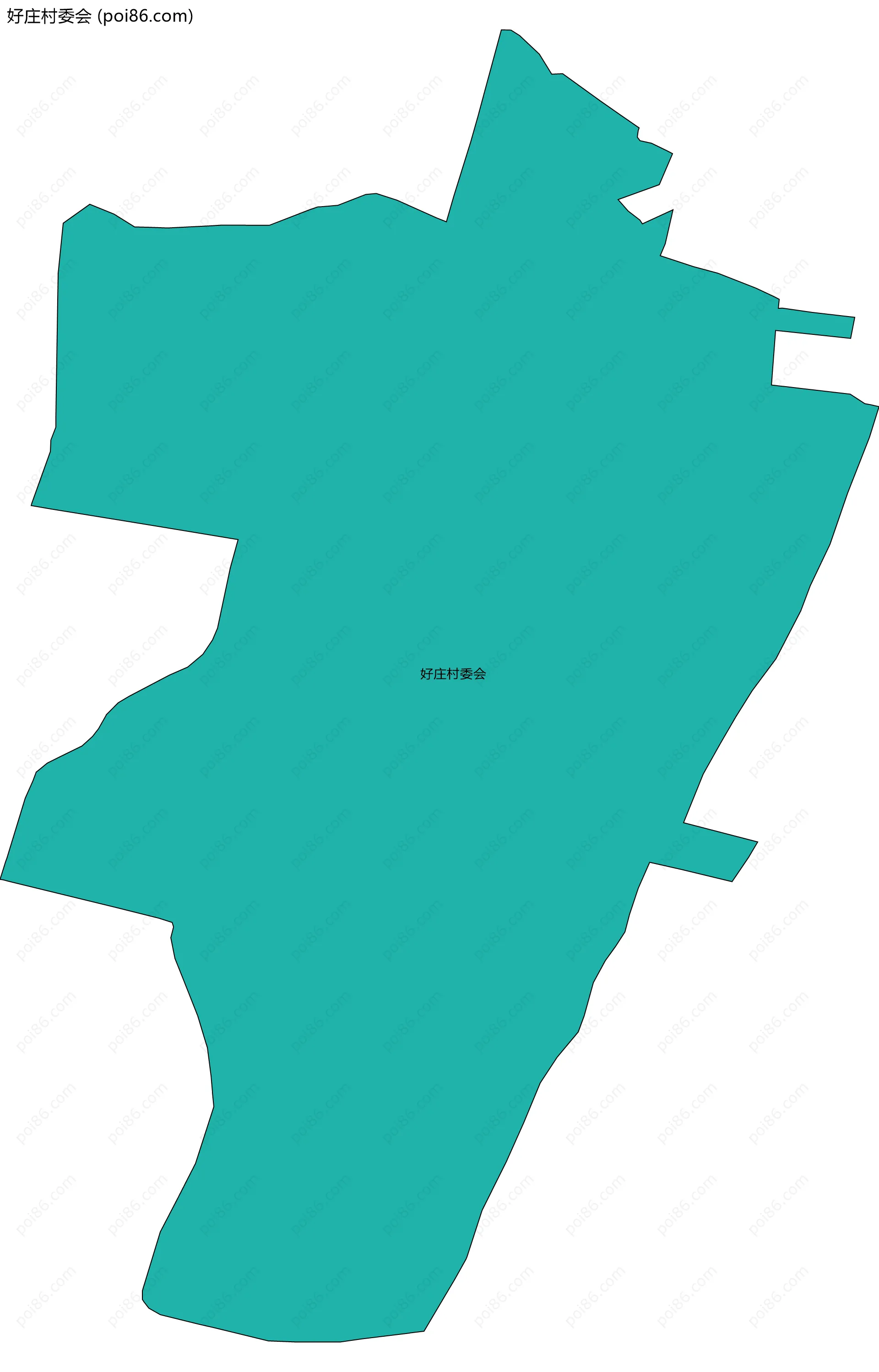 好庄村委会边界地图