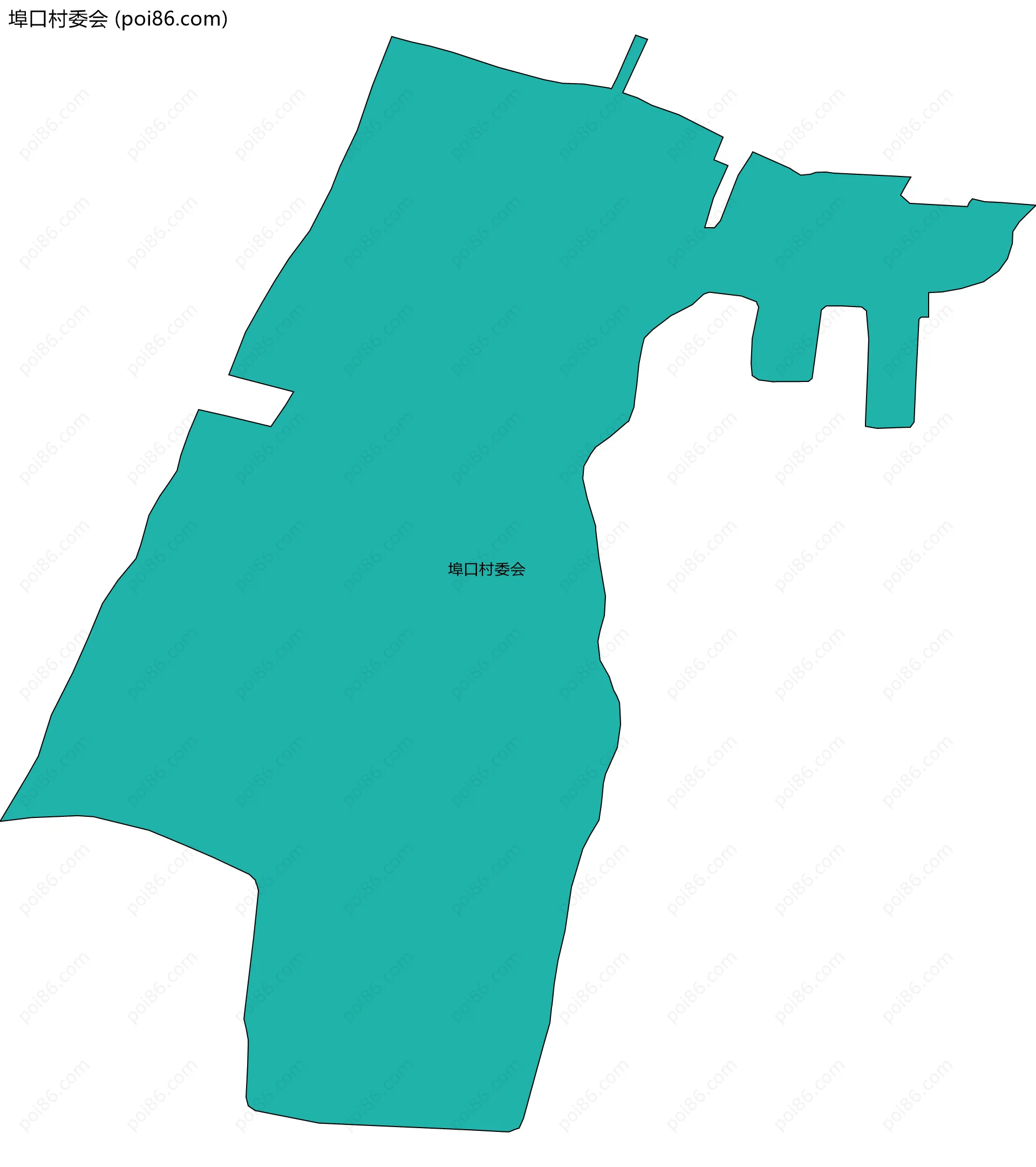 埠口村委会边界地图