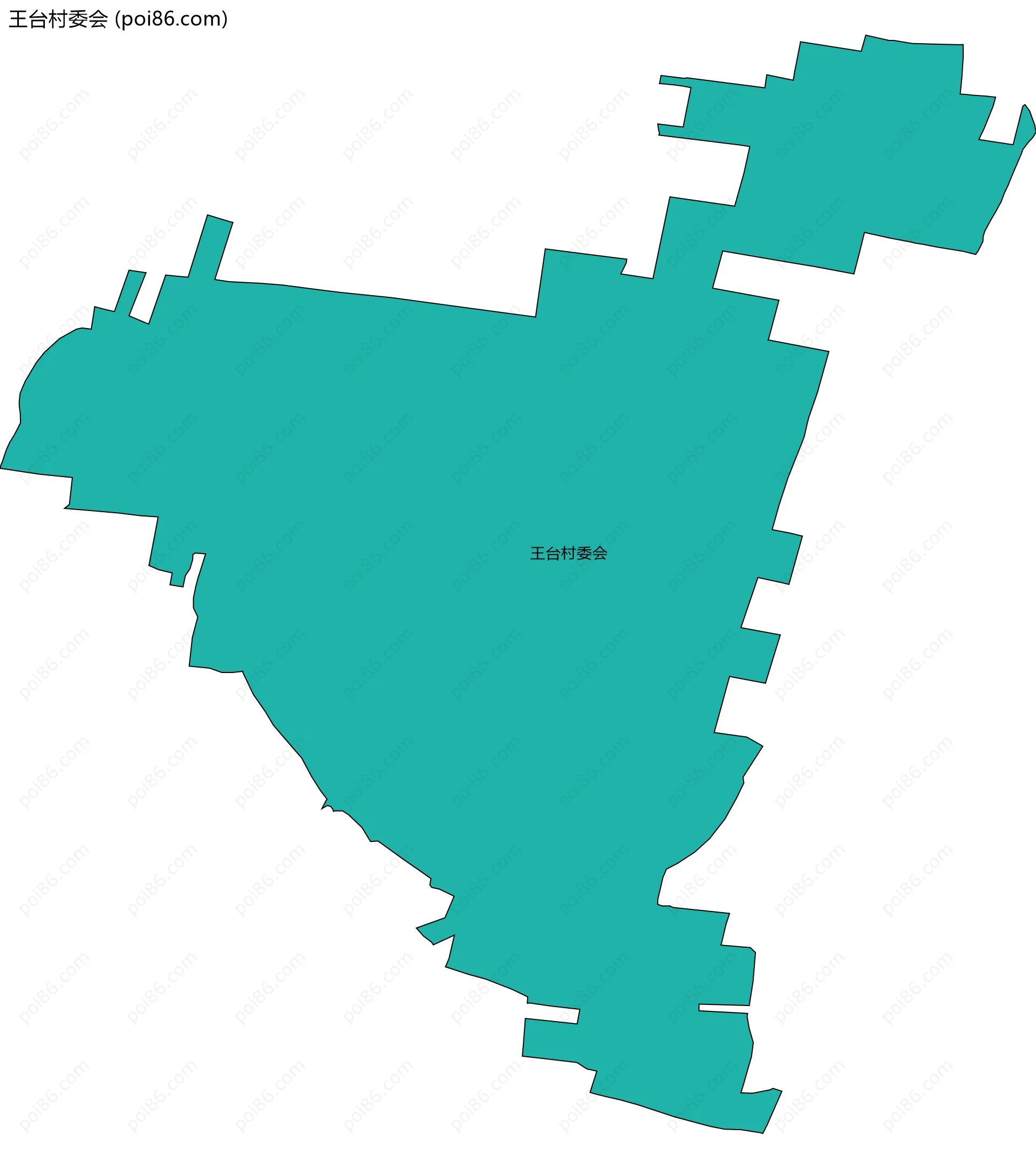 王台村委会边界地图
