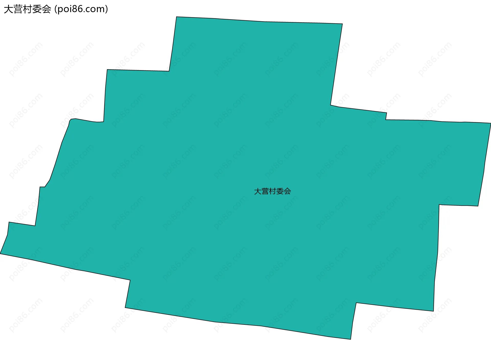 大营村委会边界地图