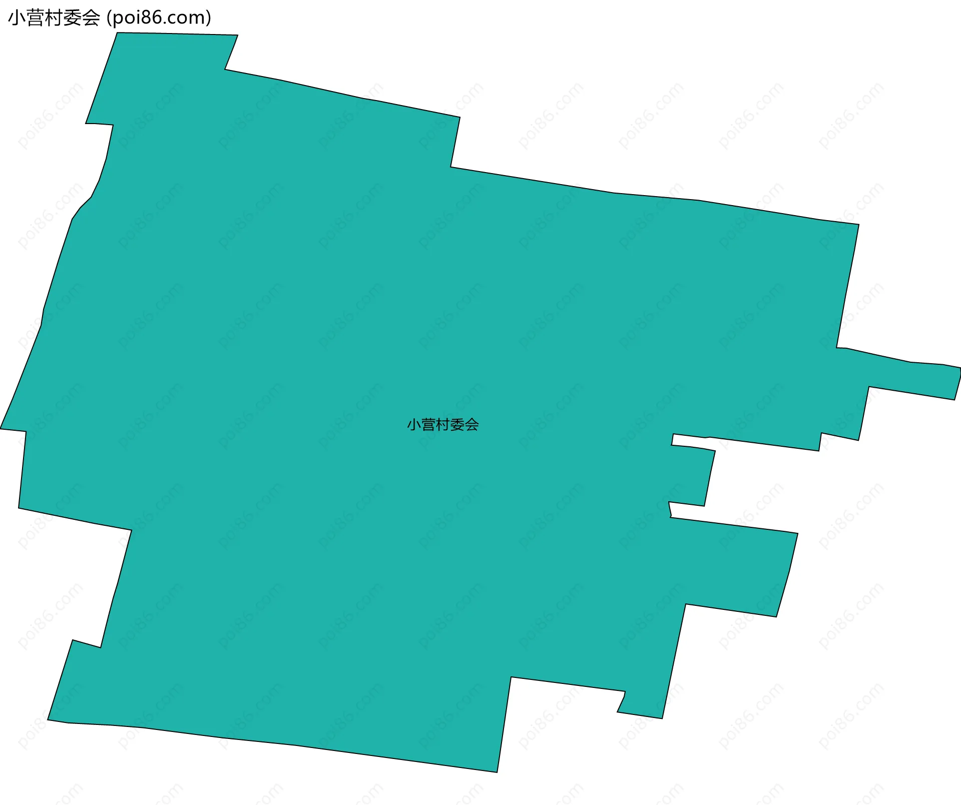小营村委会边界地图