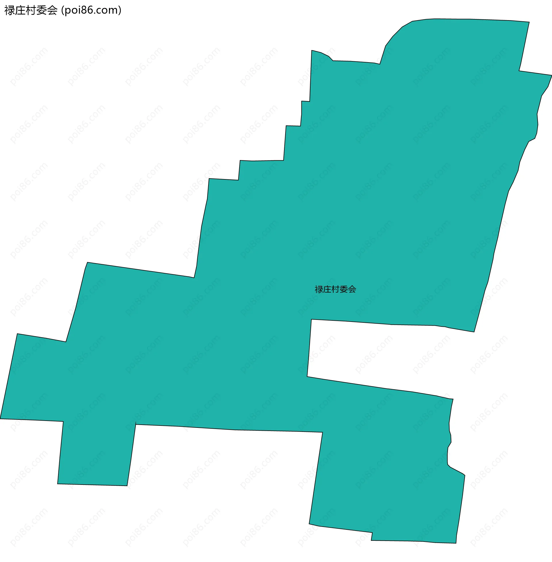 禄庄村委会边界地图