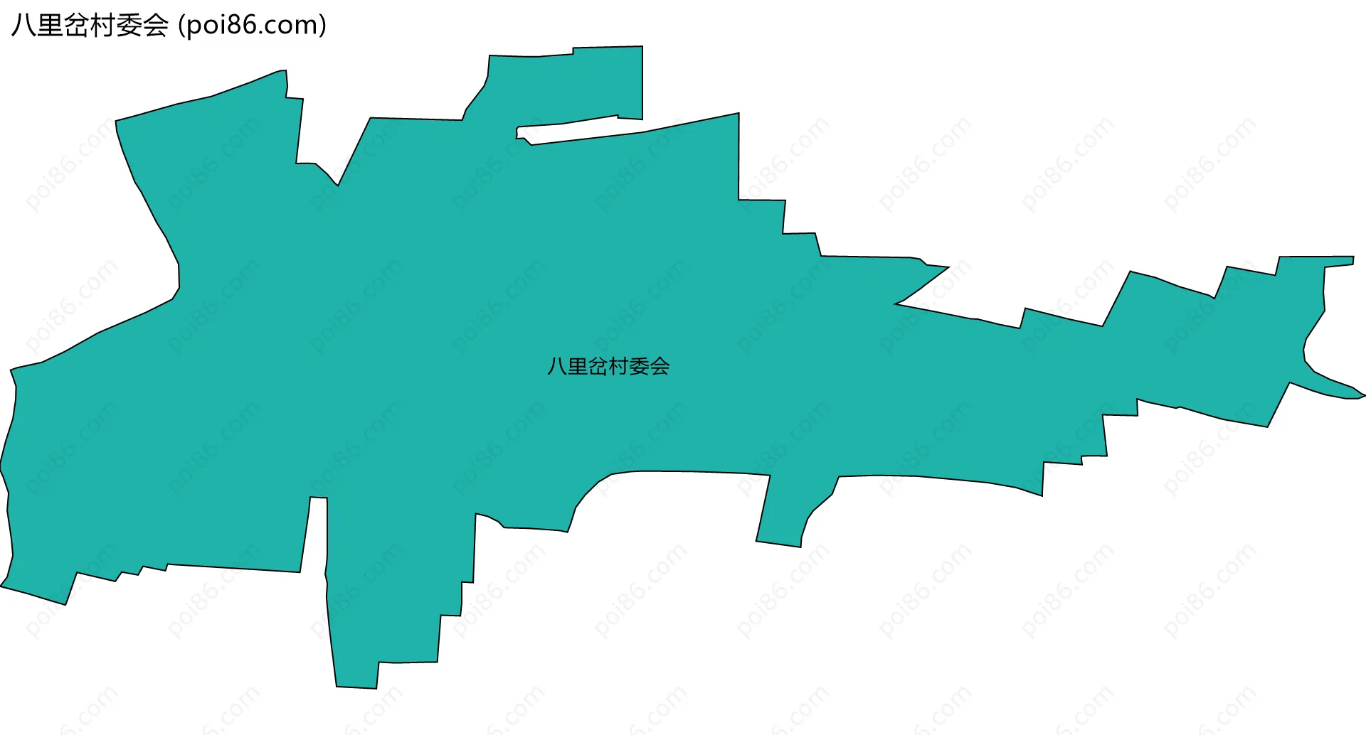 八里岔村委会边界地图
