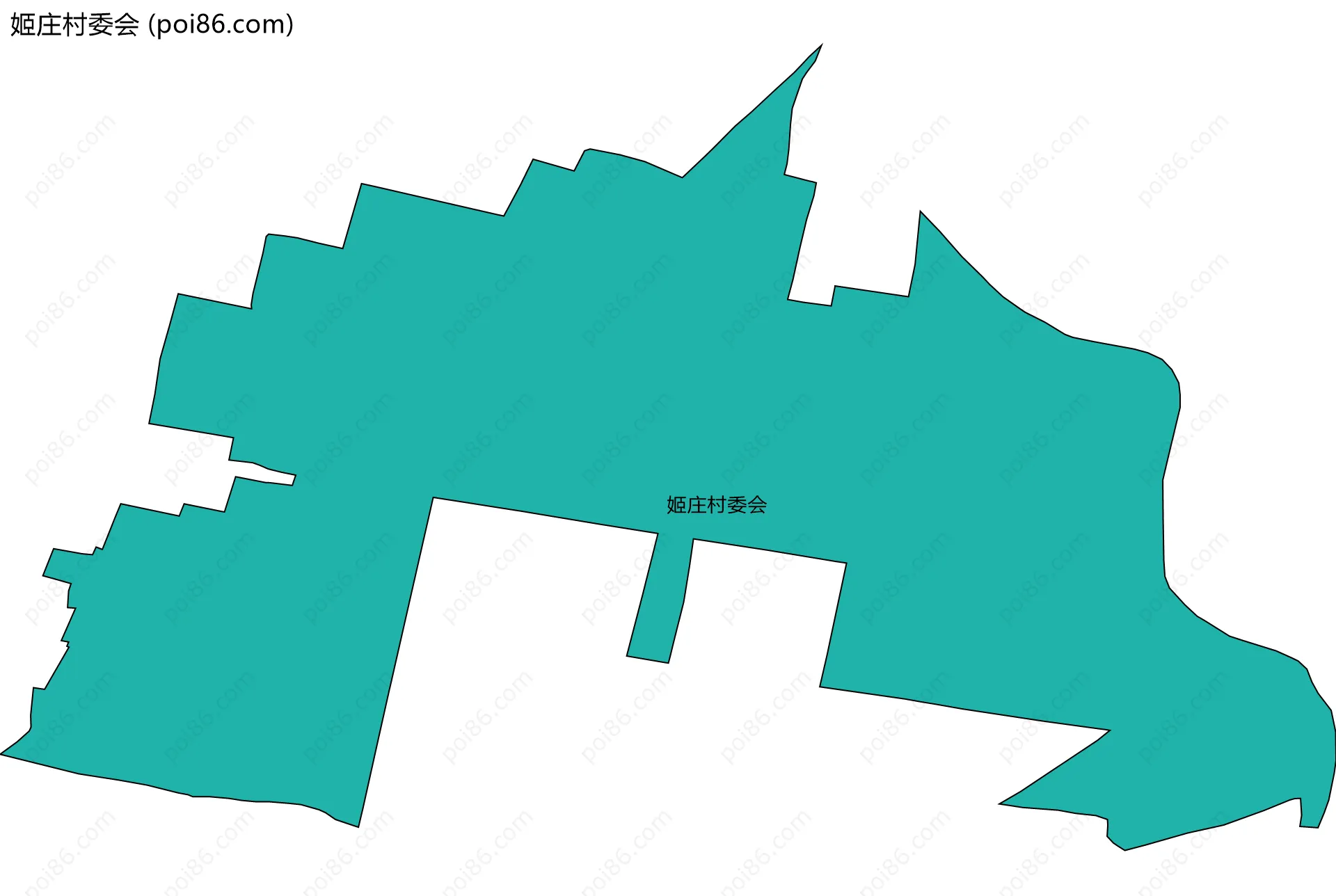 姬庄村委会边界地图