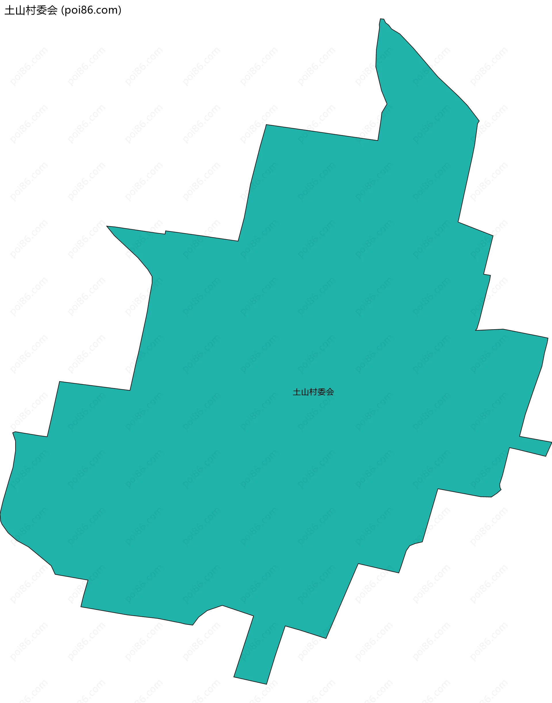 土山村委会边界地图