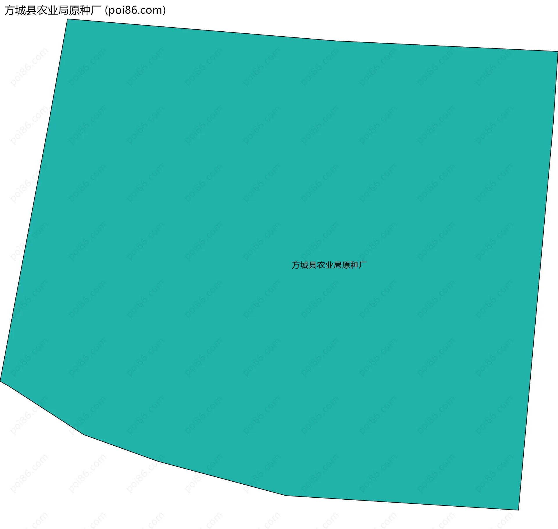 方城县农业局原种厂边界地图