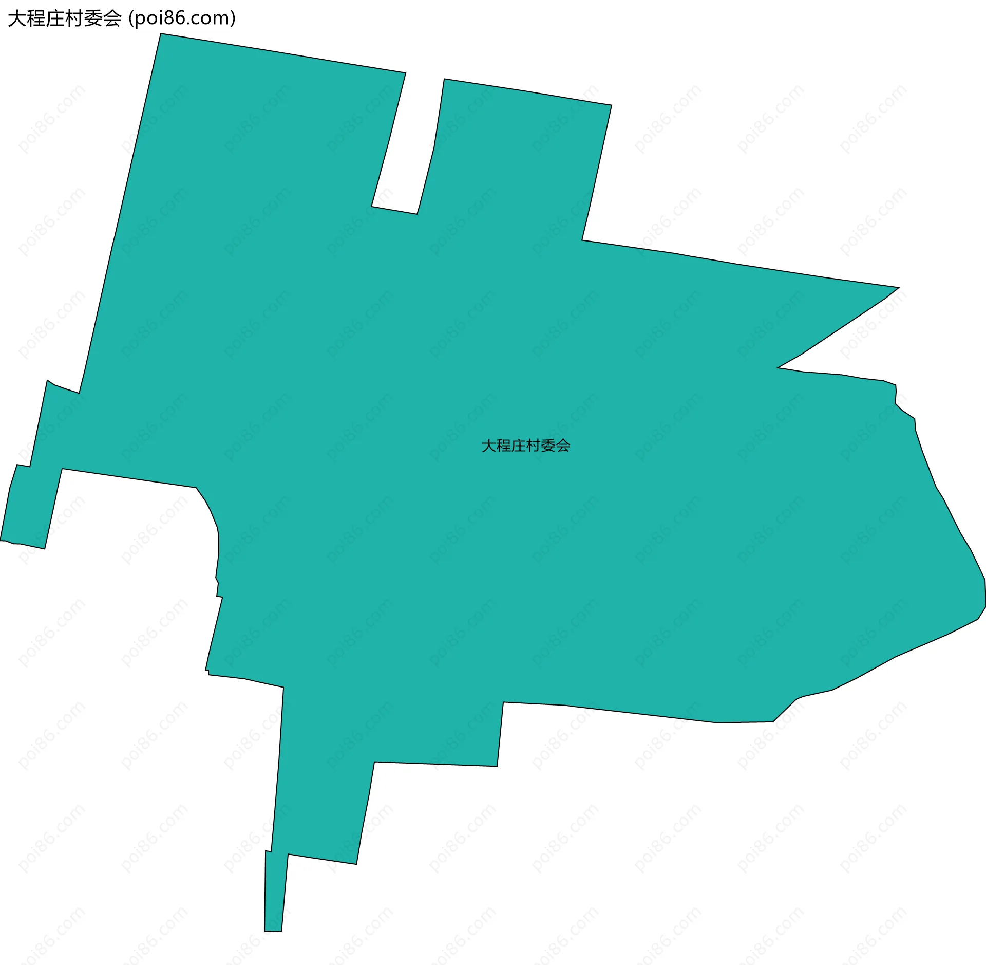 大程庄村委会边界地图