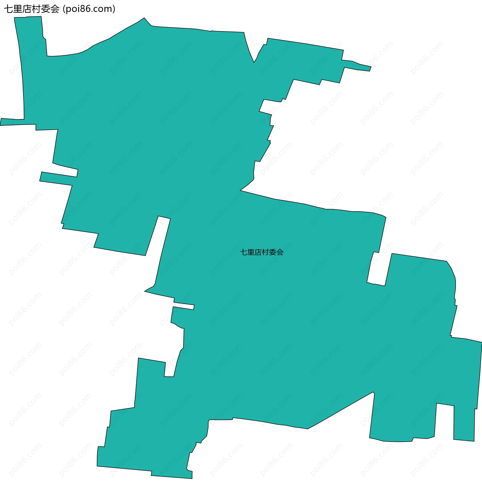 七里店村委会边界地图
