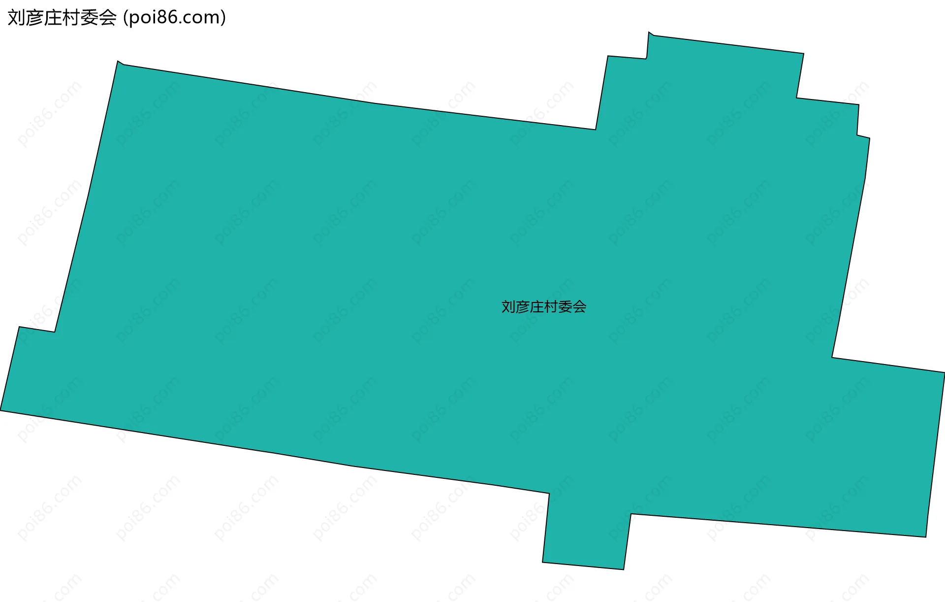 刘彦庄村委会边界地图