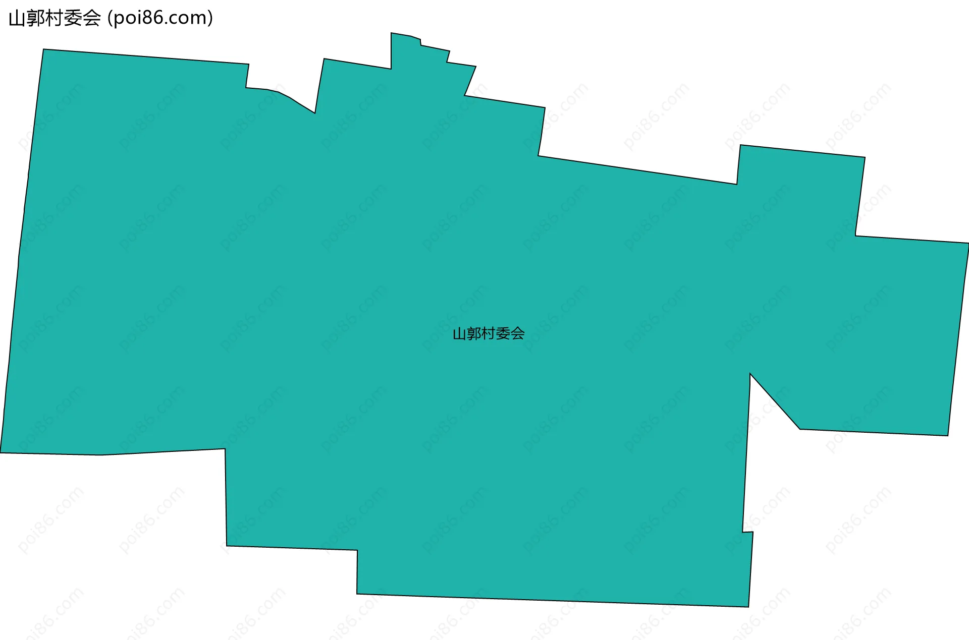 山郭村委会边界地图