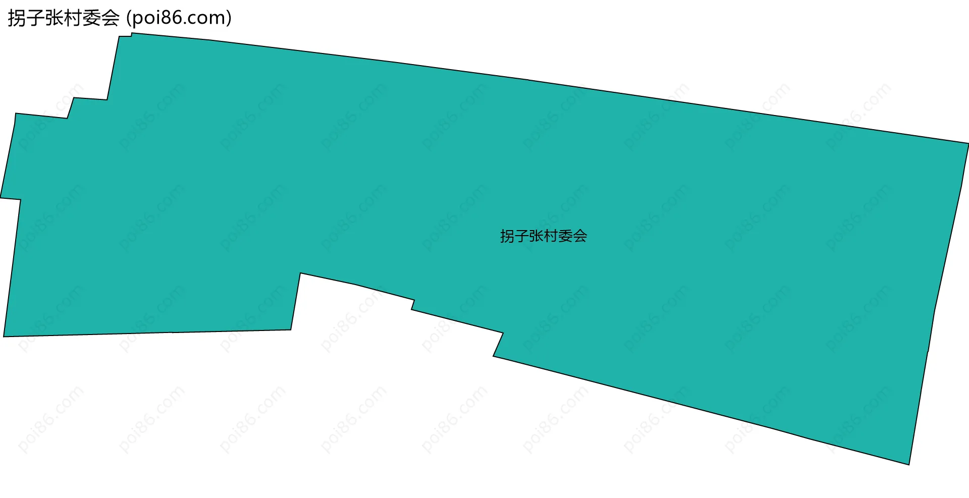 拐子张村委会边界地图