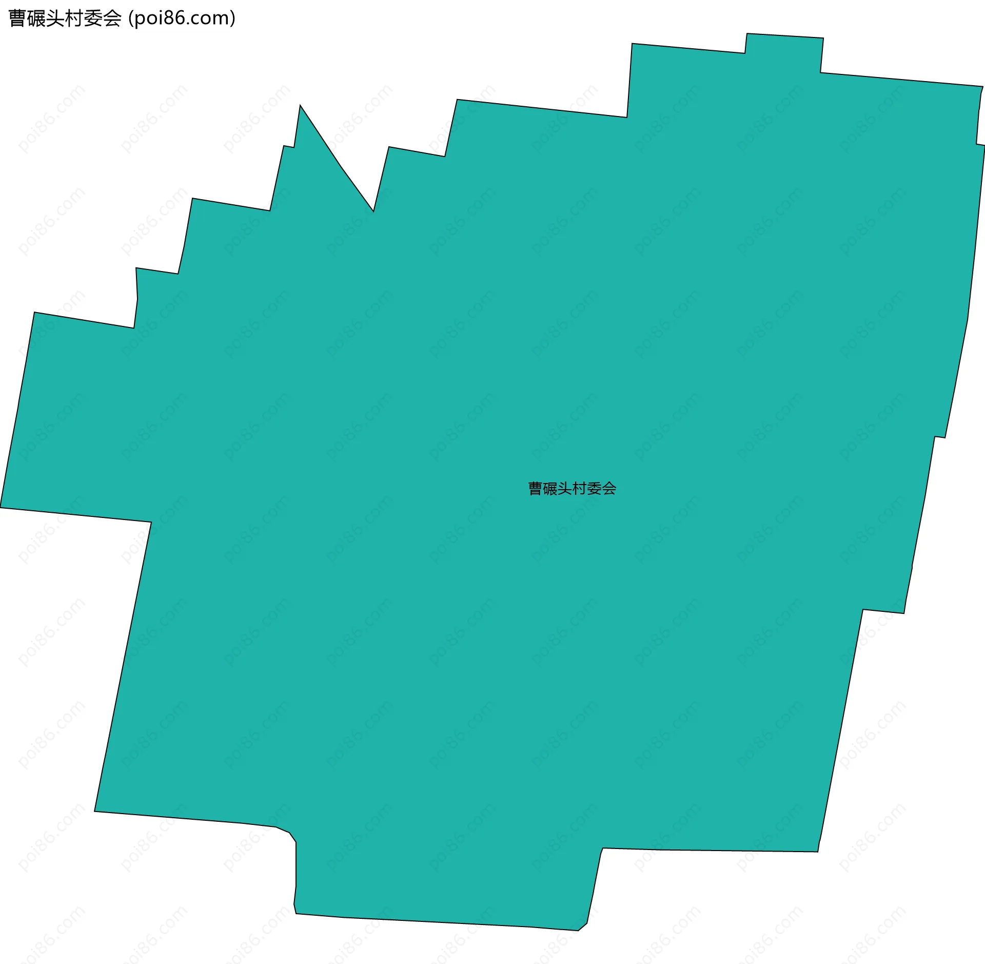 曹碾头村委会边界地图
