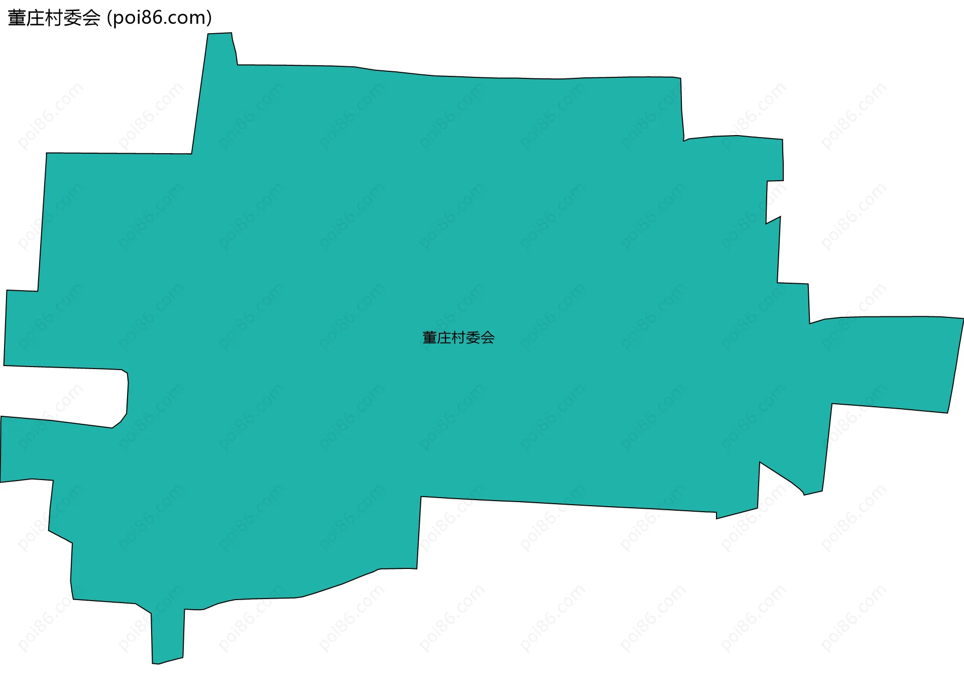 董庄村委会边界地图