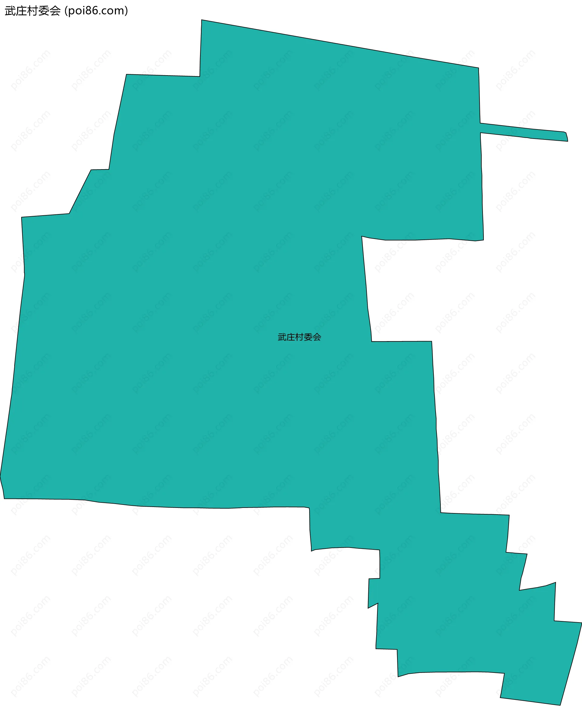 武庄村委会边界地图