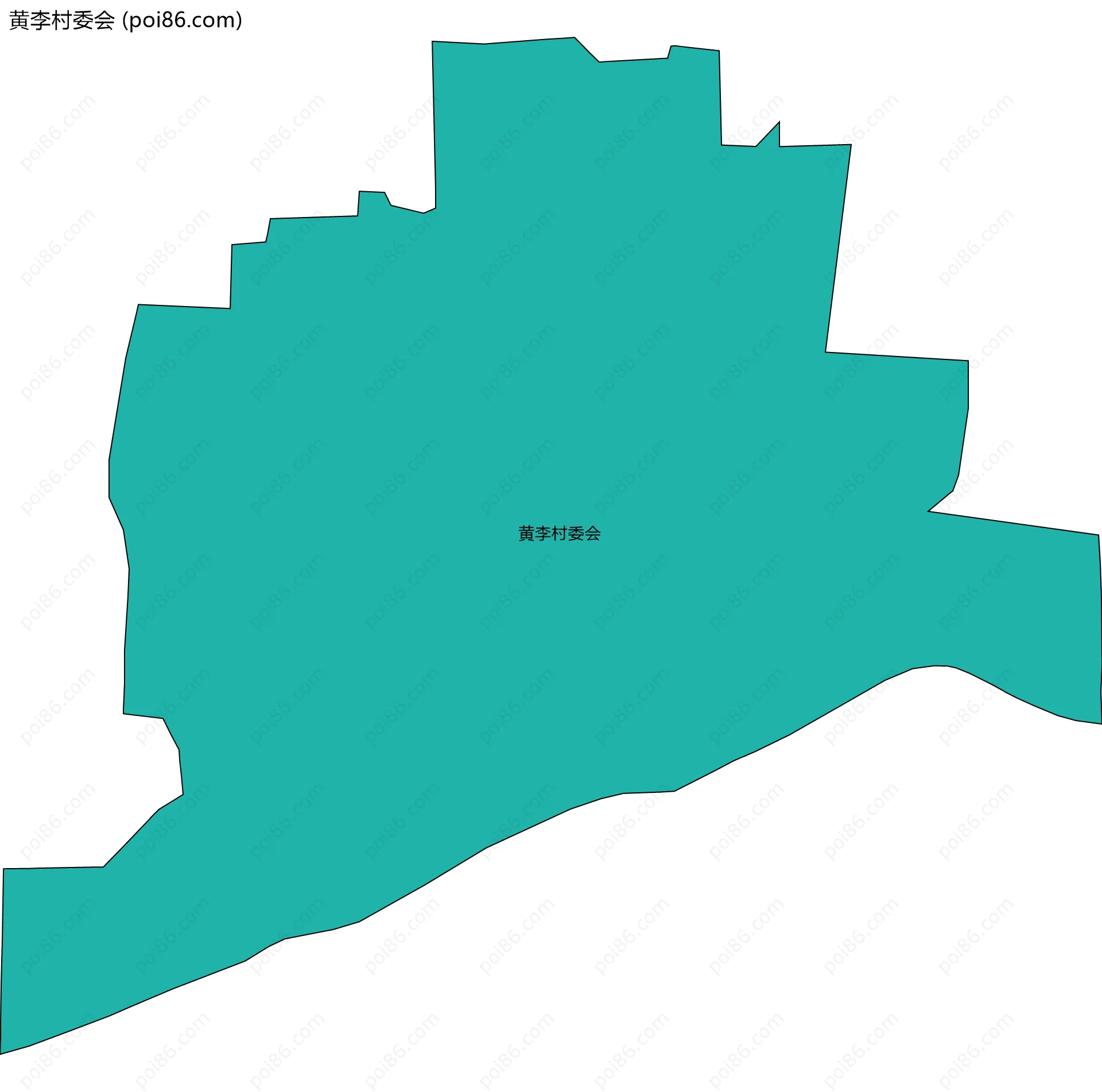 黄李村委会边界地图