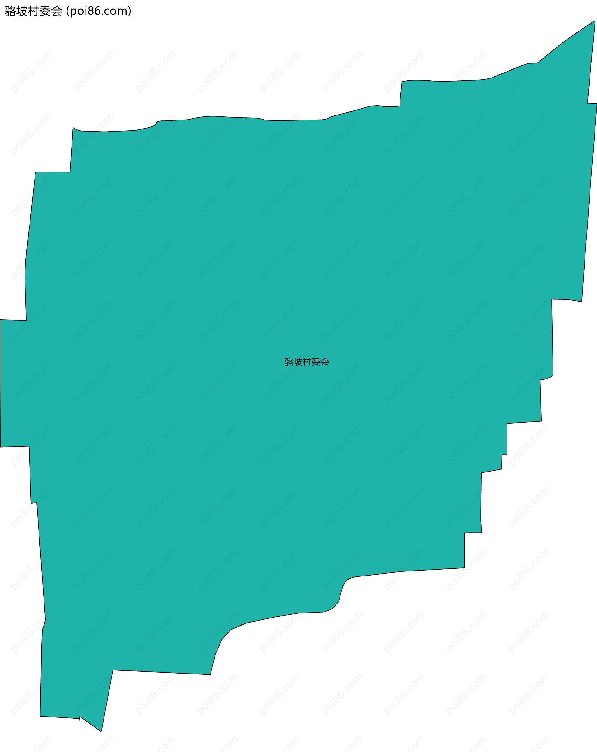 骆坡村委会边界地图