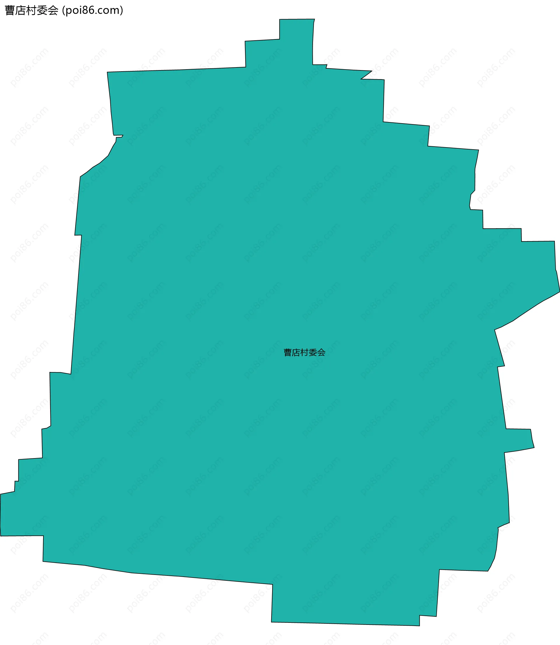 曹店村委会边界地图