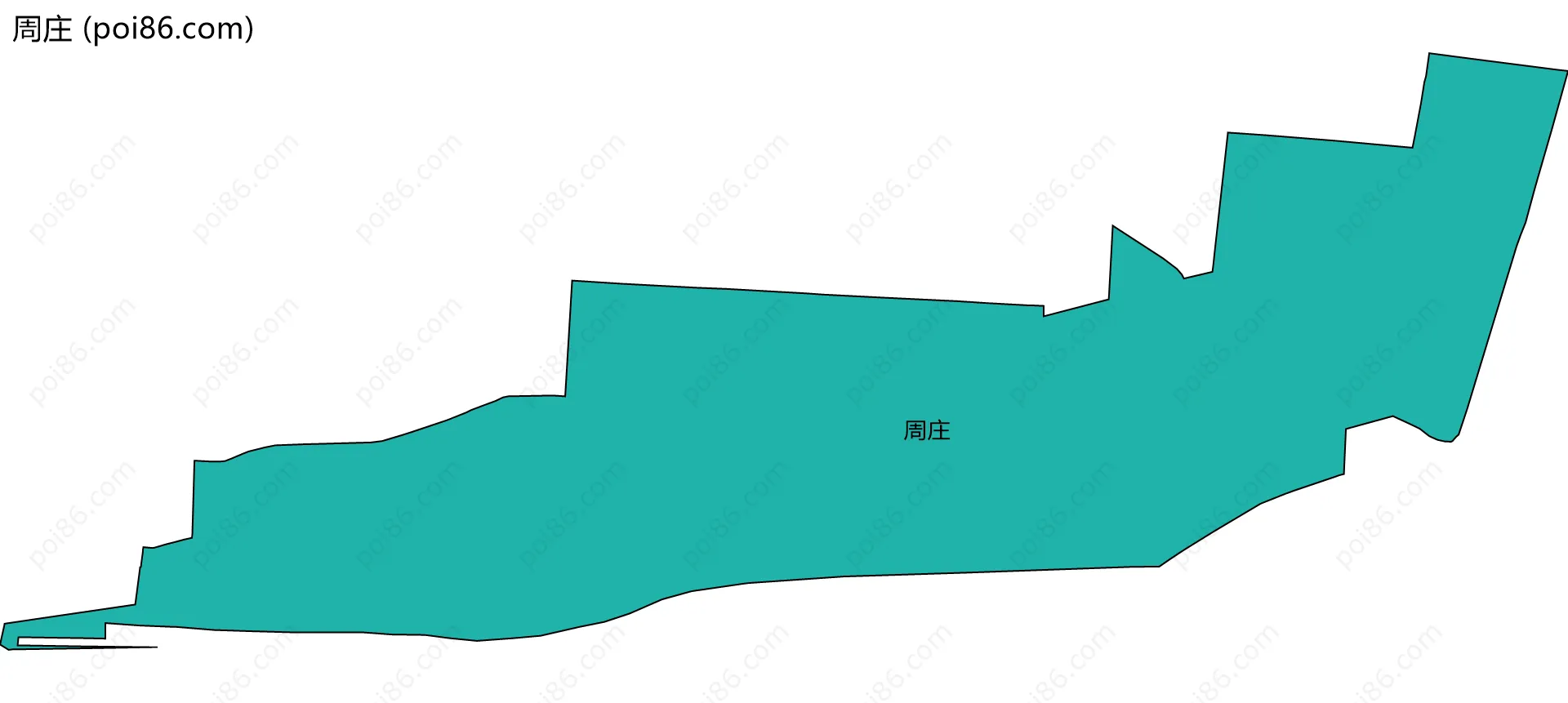 周庄边界地图