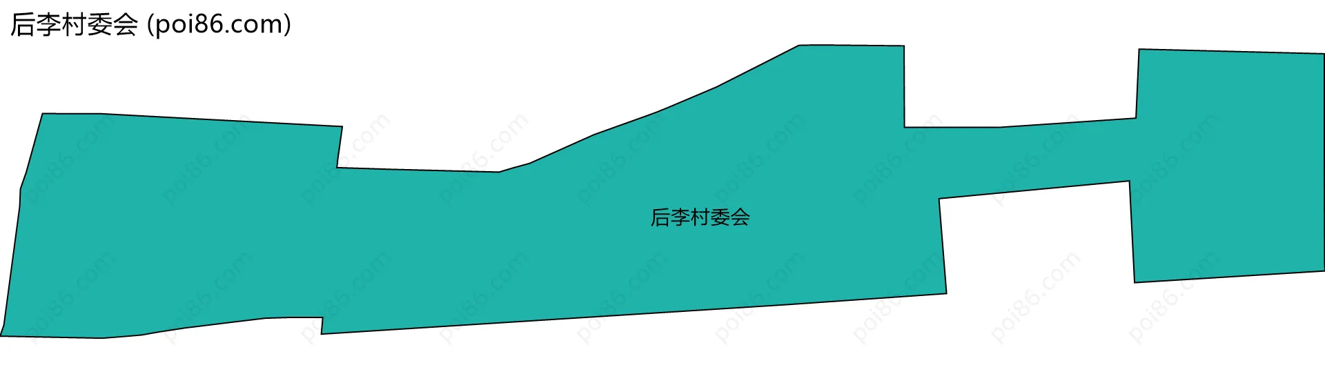 后李村委会边界地图