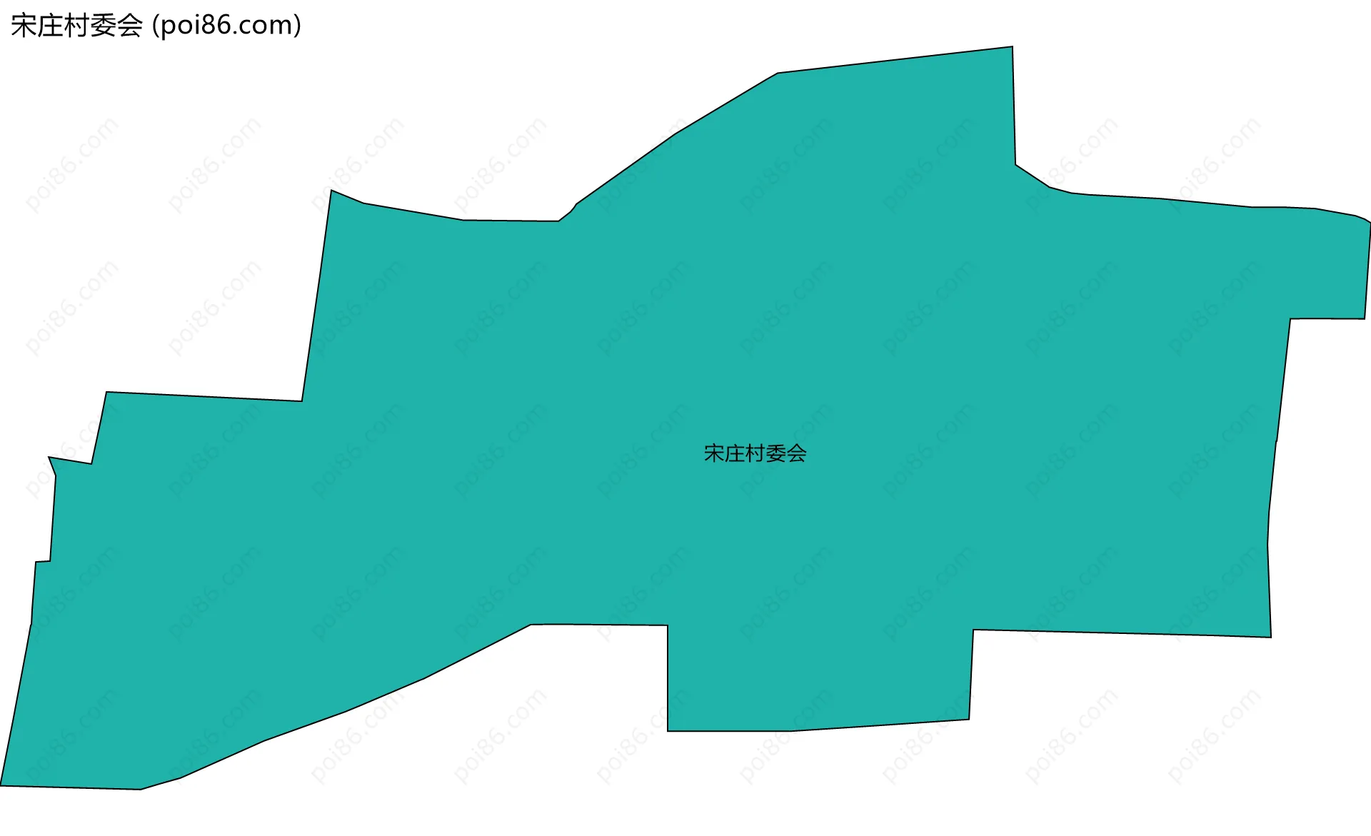 宋庄村委会边界地图