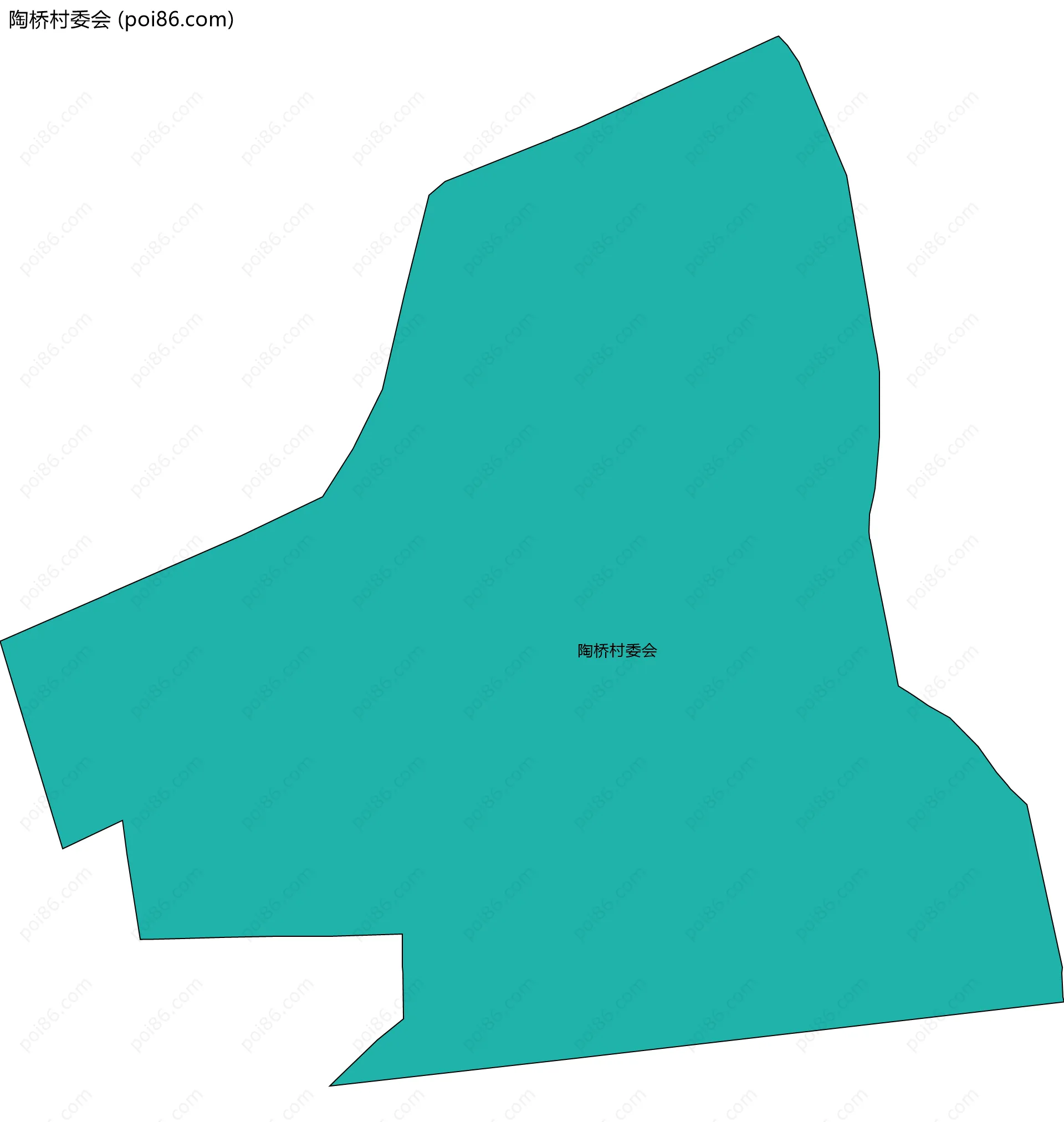 陶桥村委会边界地图