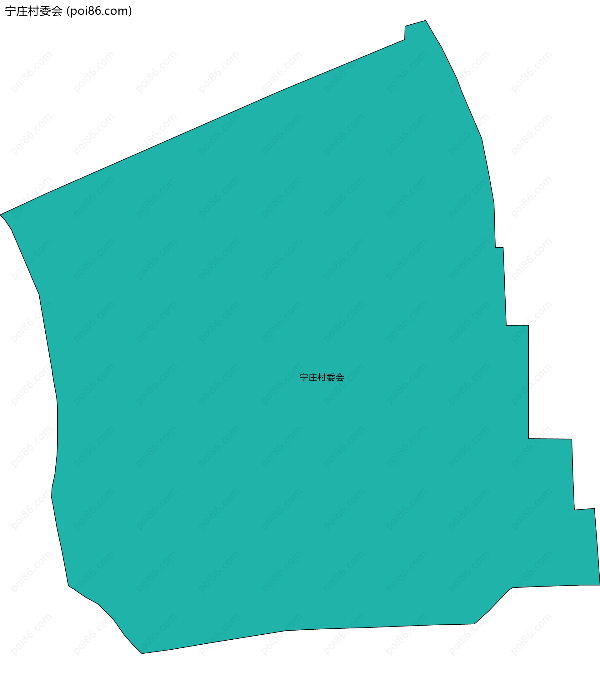 宁庄村委会边界地图