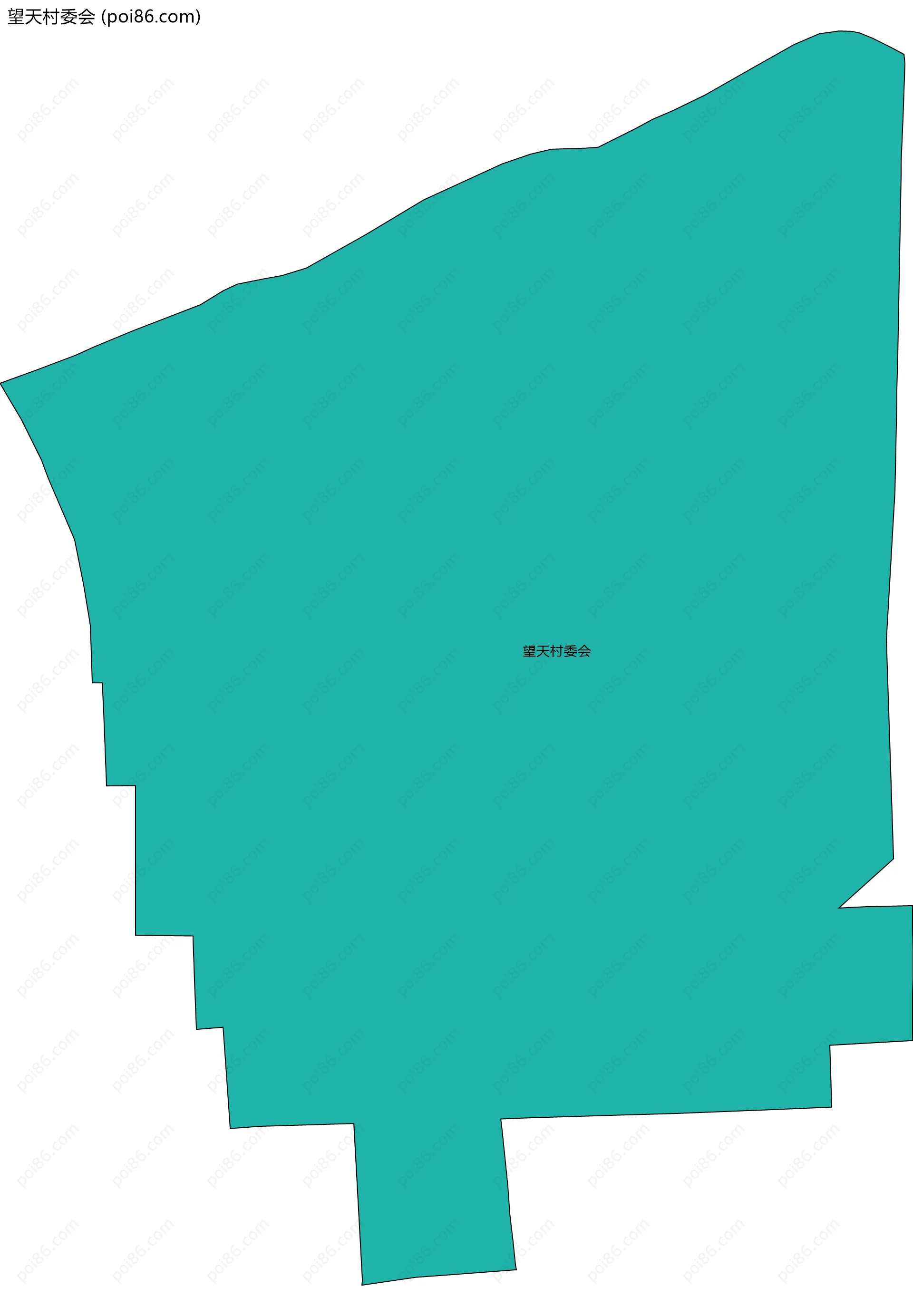 望天村委会边界地图