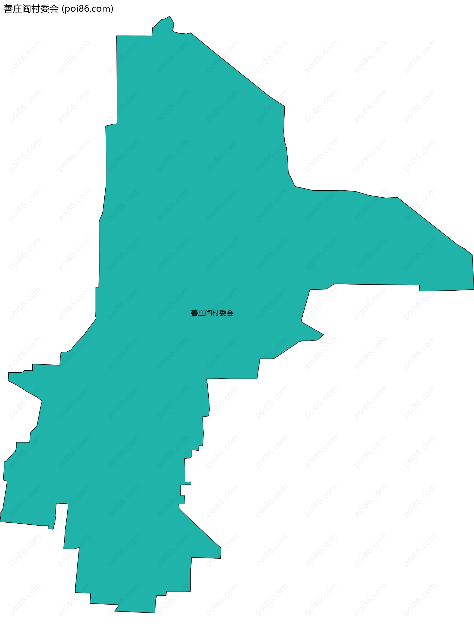 善庄阎村委会边界地图