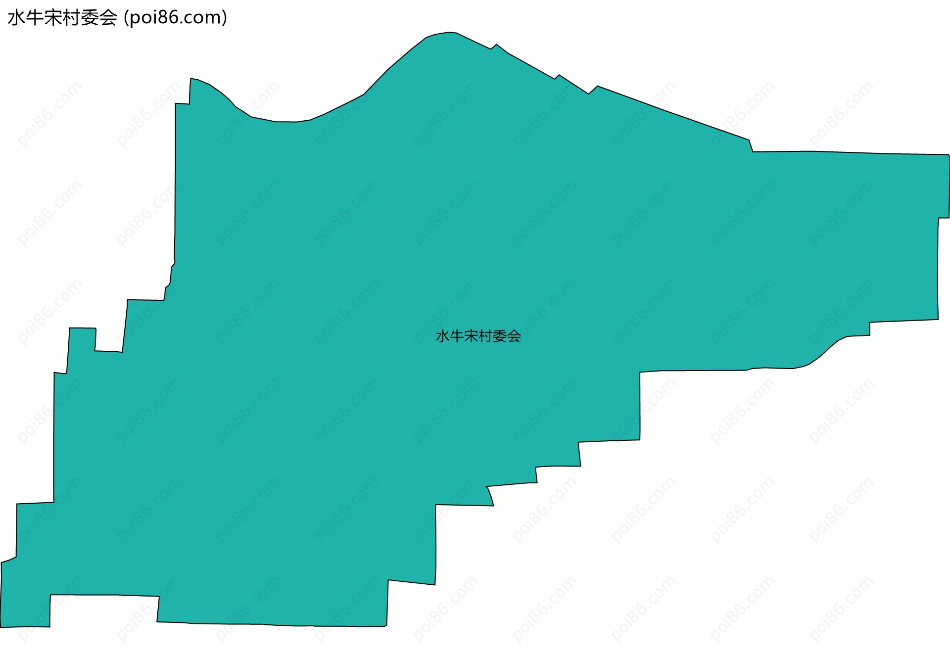 水牛宋村委会边界地图