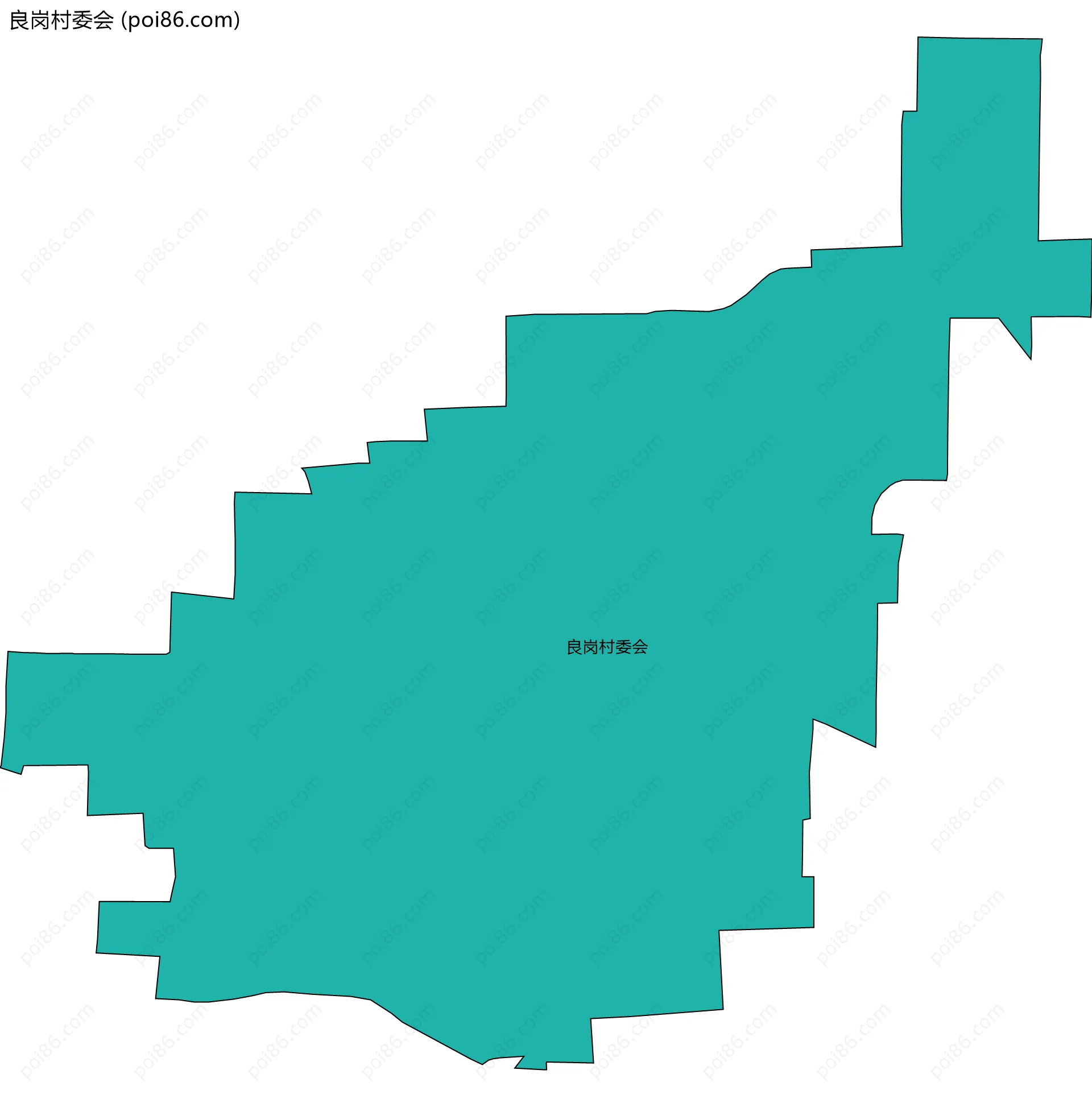 良岗村委会边界地图