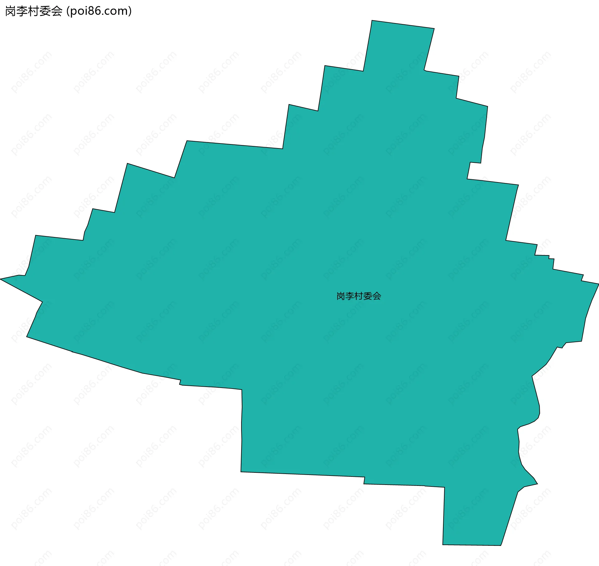 岗李村委会边界地图