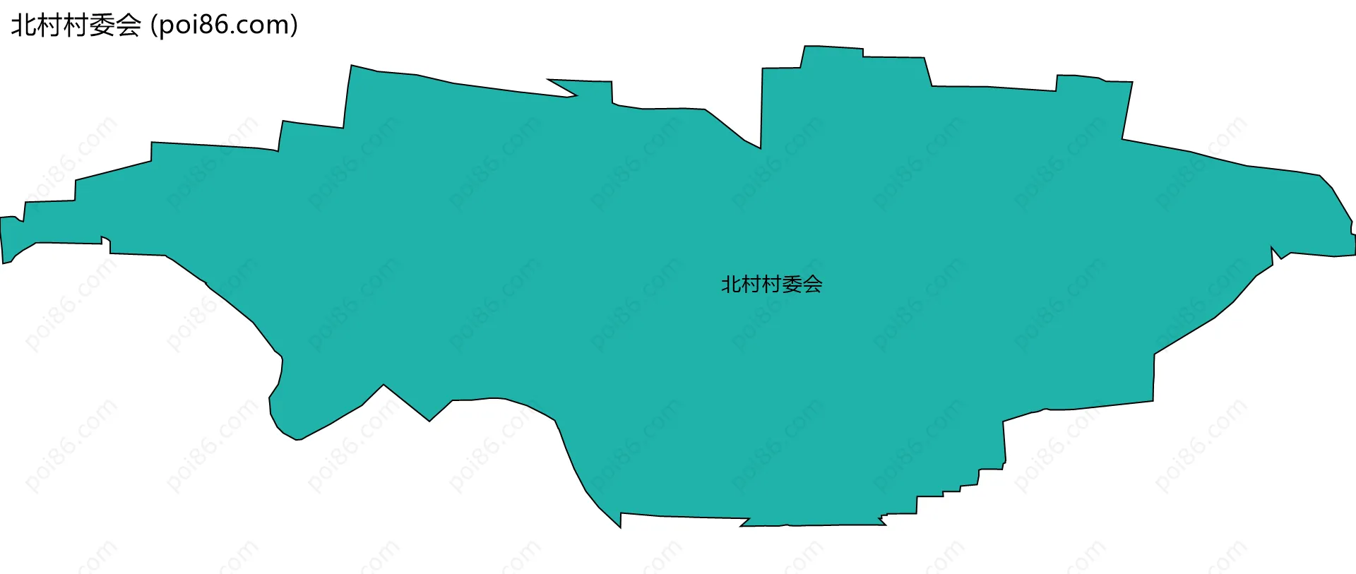 北村村委会边界地图