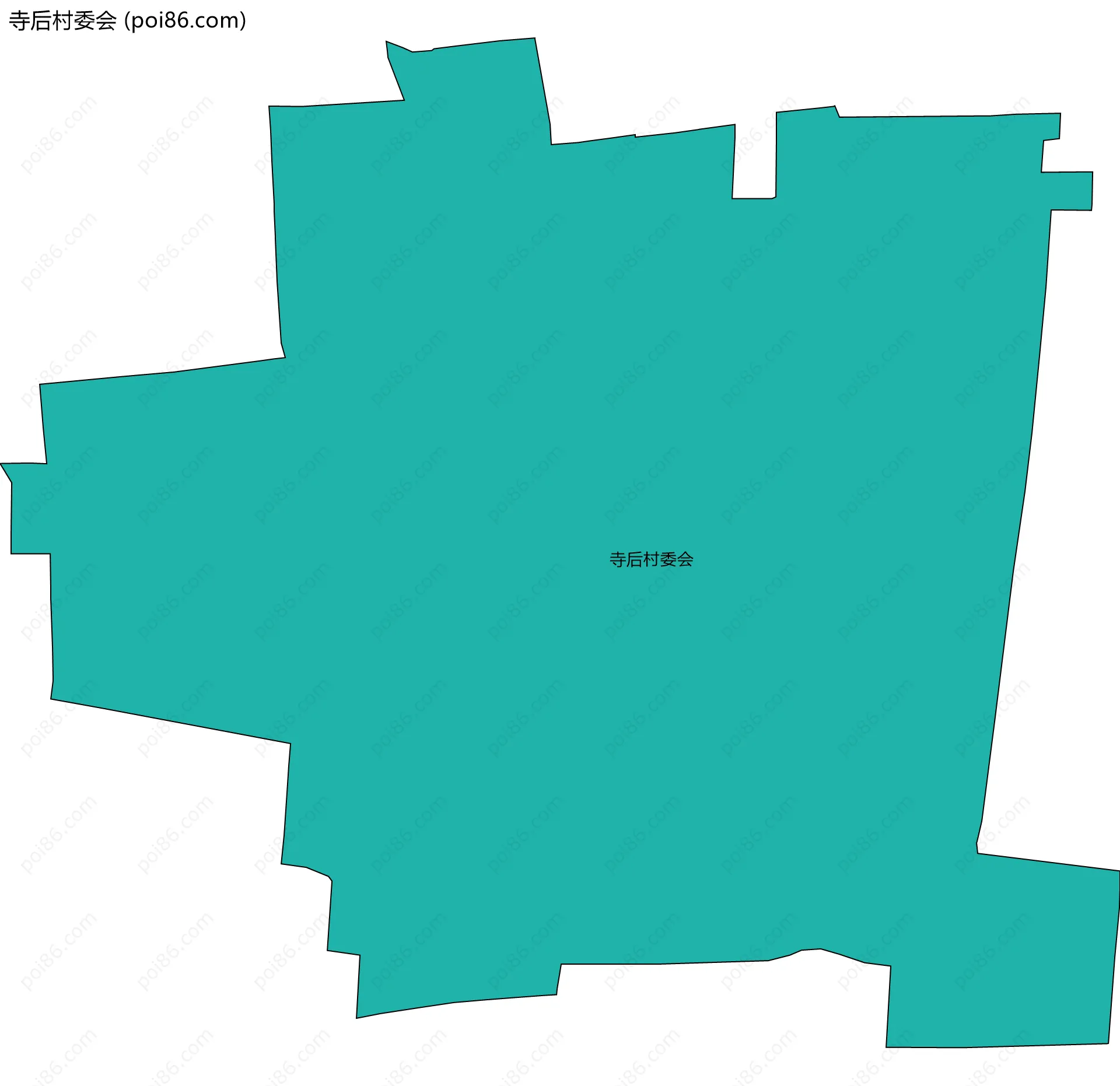 寺后村委会边界地图