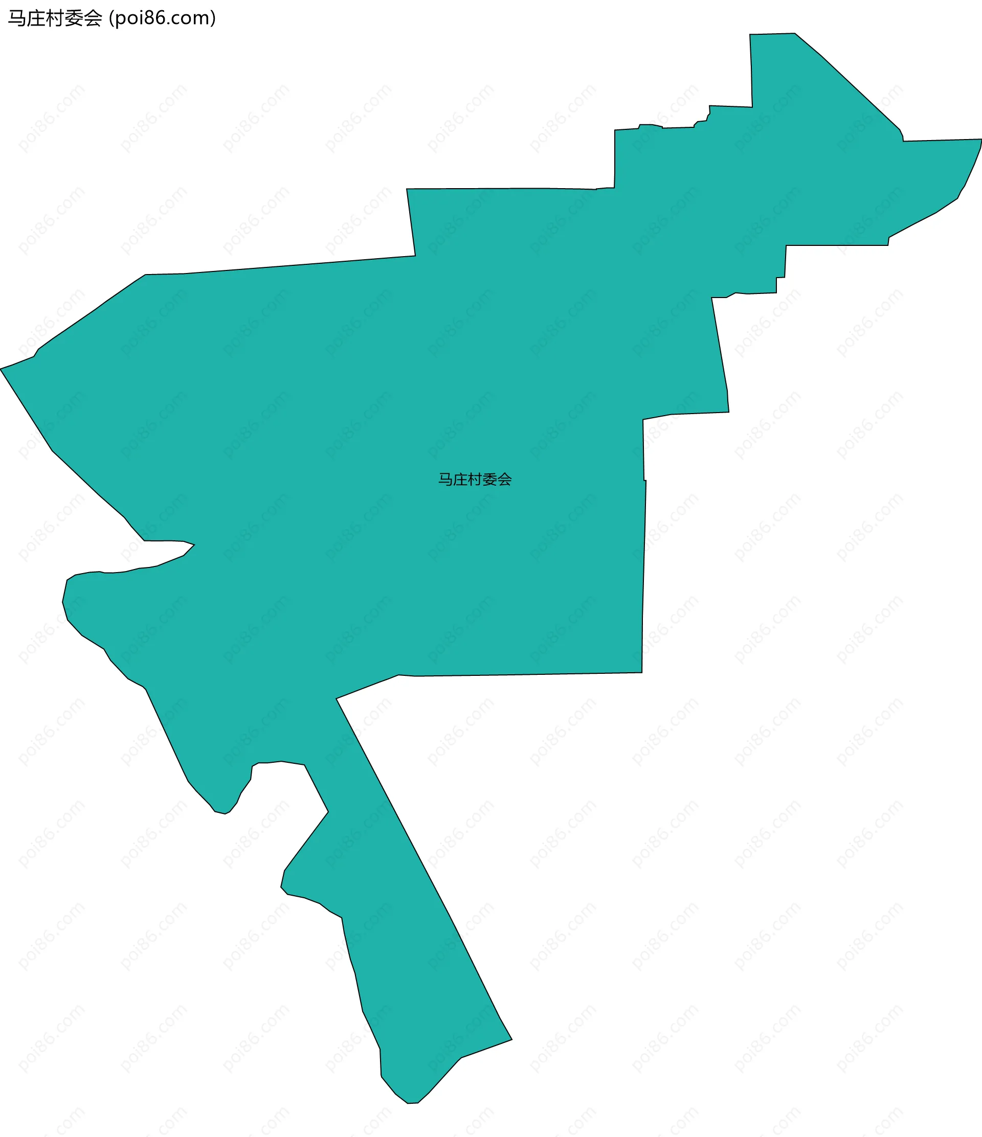 马庄村委会边界地图