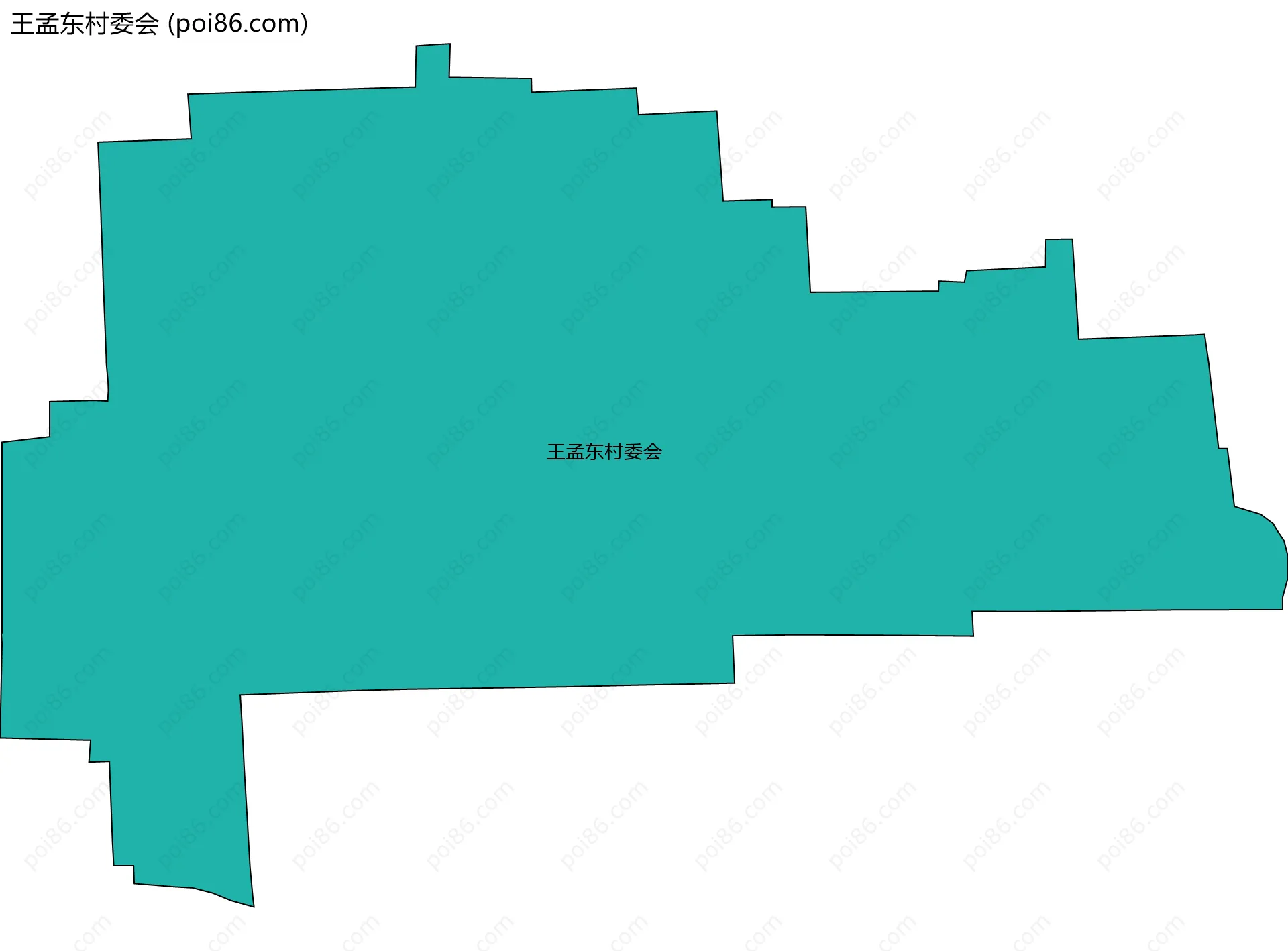 王孟东村委会边界地图